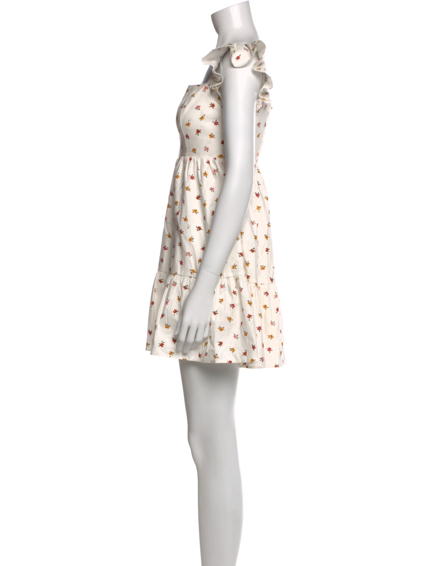 Reformation Floral Print Mini Dress