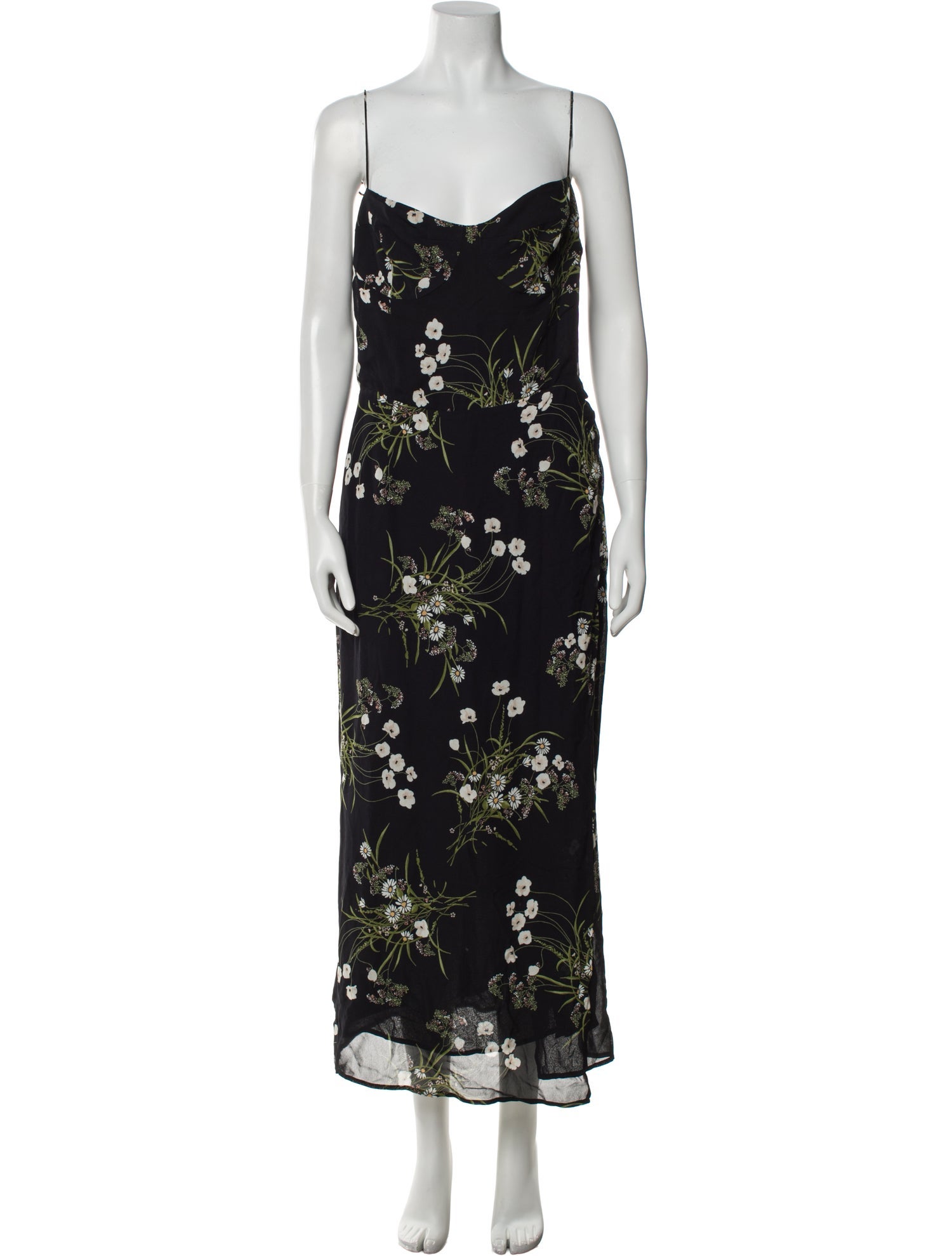 Reformation Floral Print Long Dress