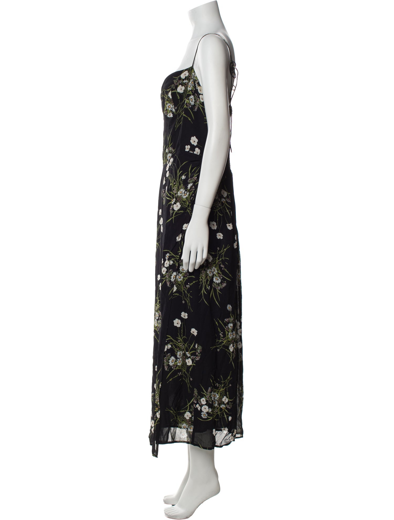 Reformation Floral Print Long Dress