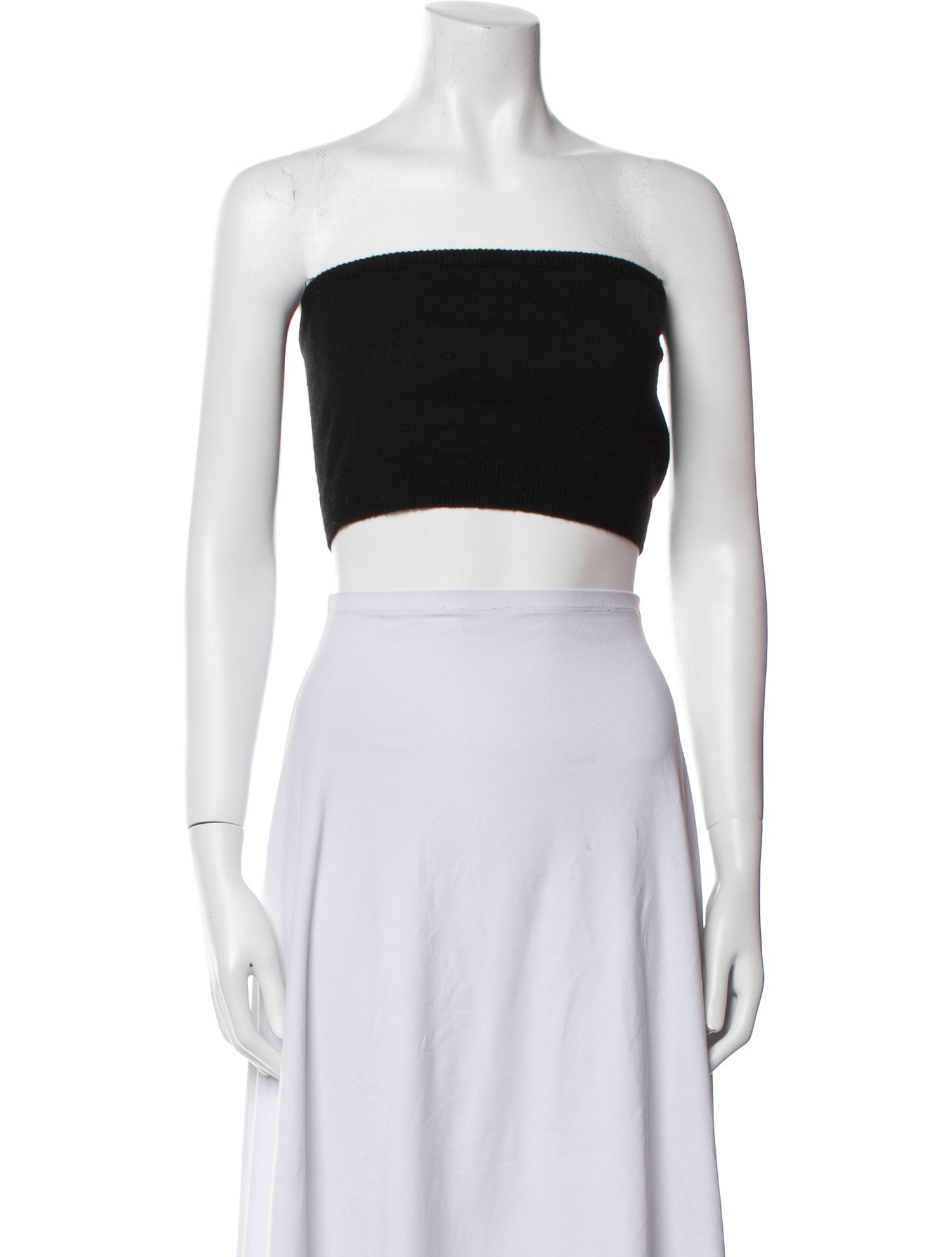 Reformation Cashmere Strapless Crop Top