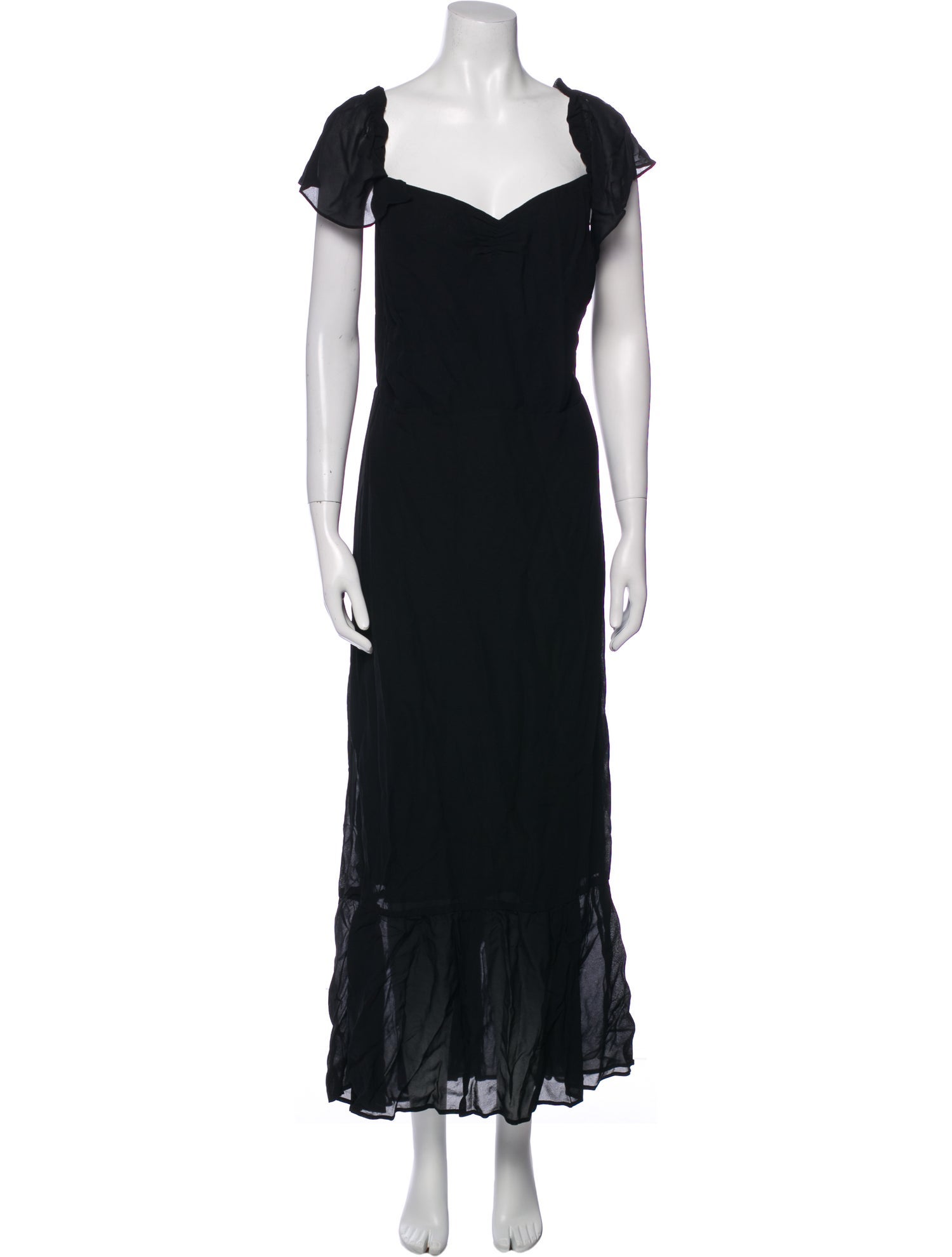 Reformation Square Neckline Long Dress