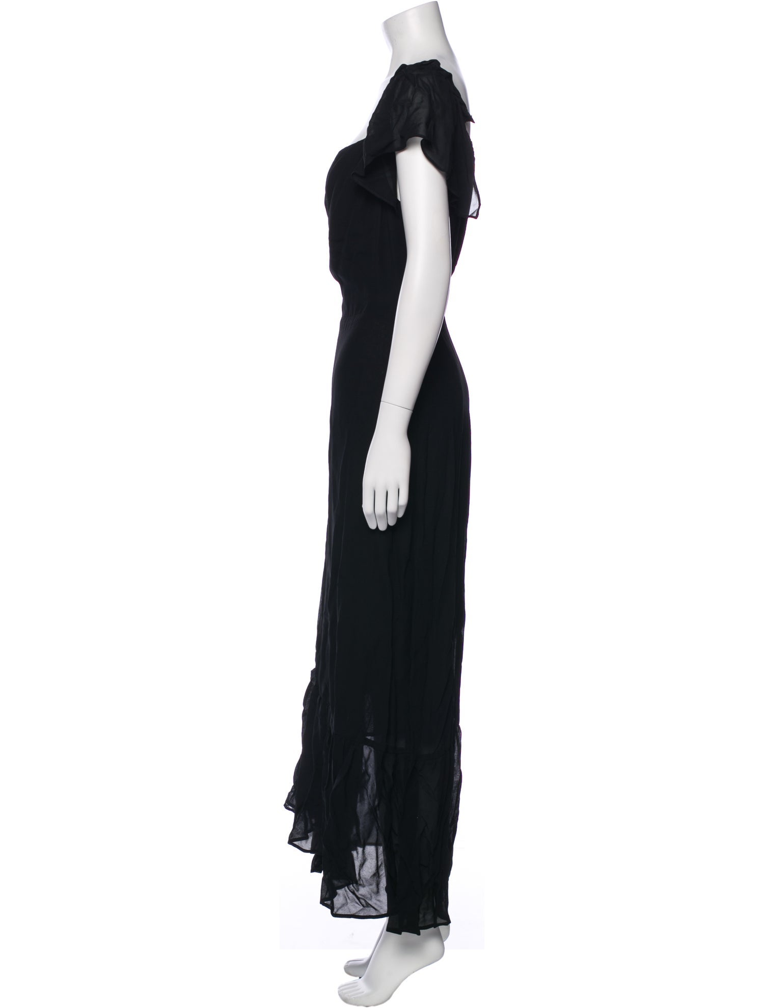 Reformation Square Neckline Long Dress