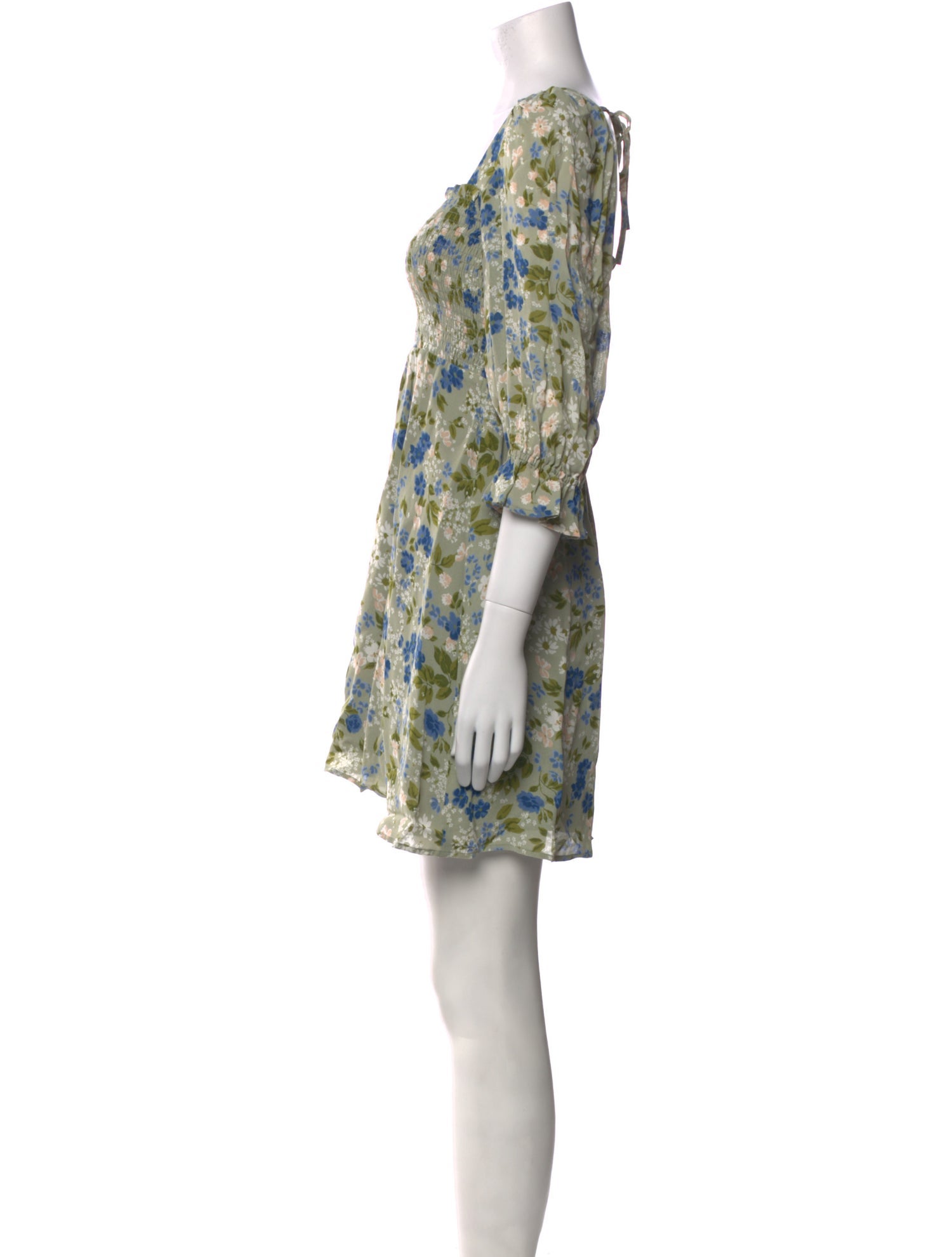 Reformation Floral Print Mini Dress