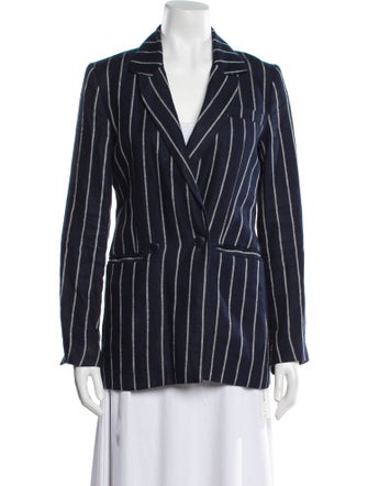 Reformation Linen Striped Blazer