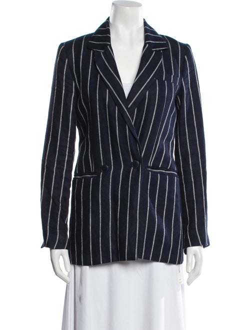 Reformation Linen Striped Blazer