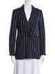 Reformation Linen Striped Blazer