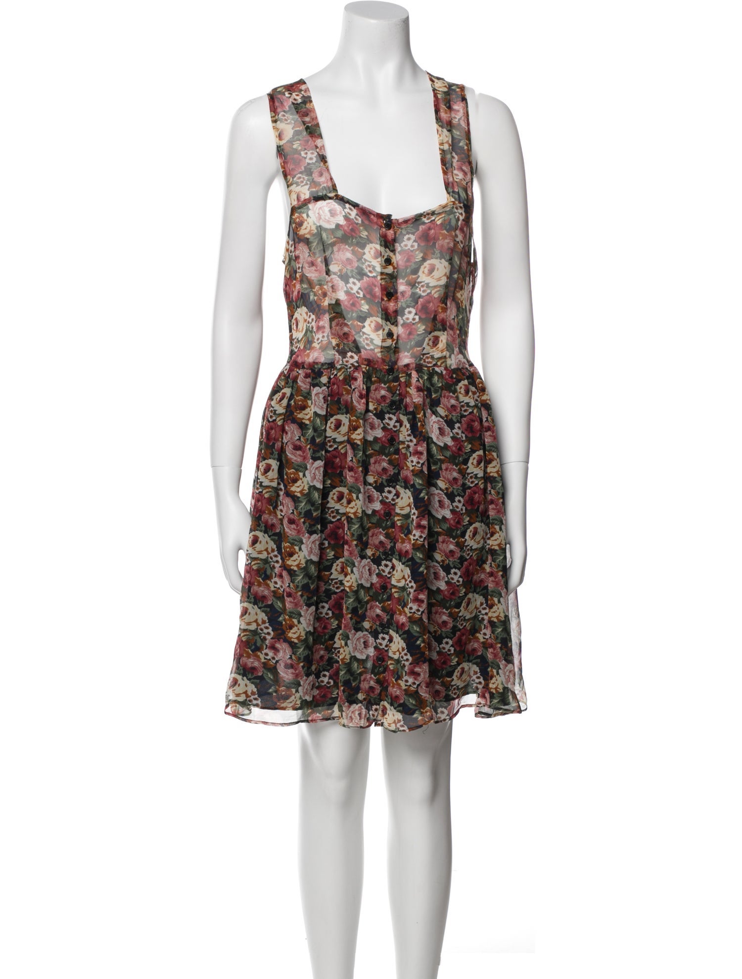 Reformation Silk Knee-Length Dress