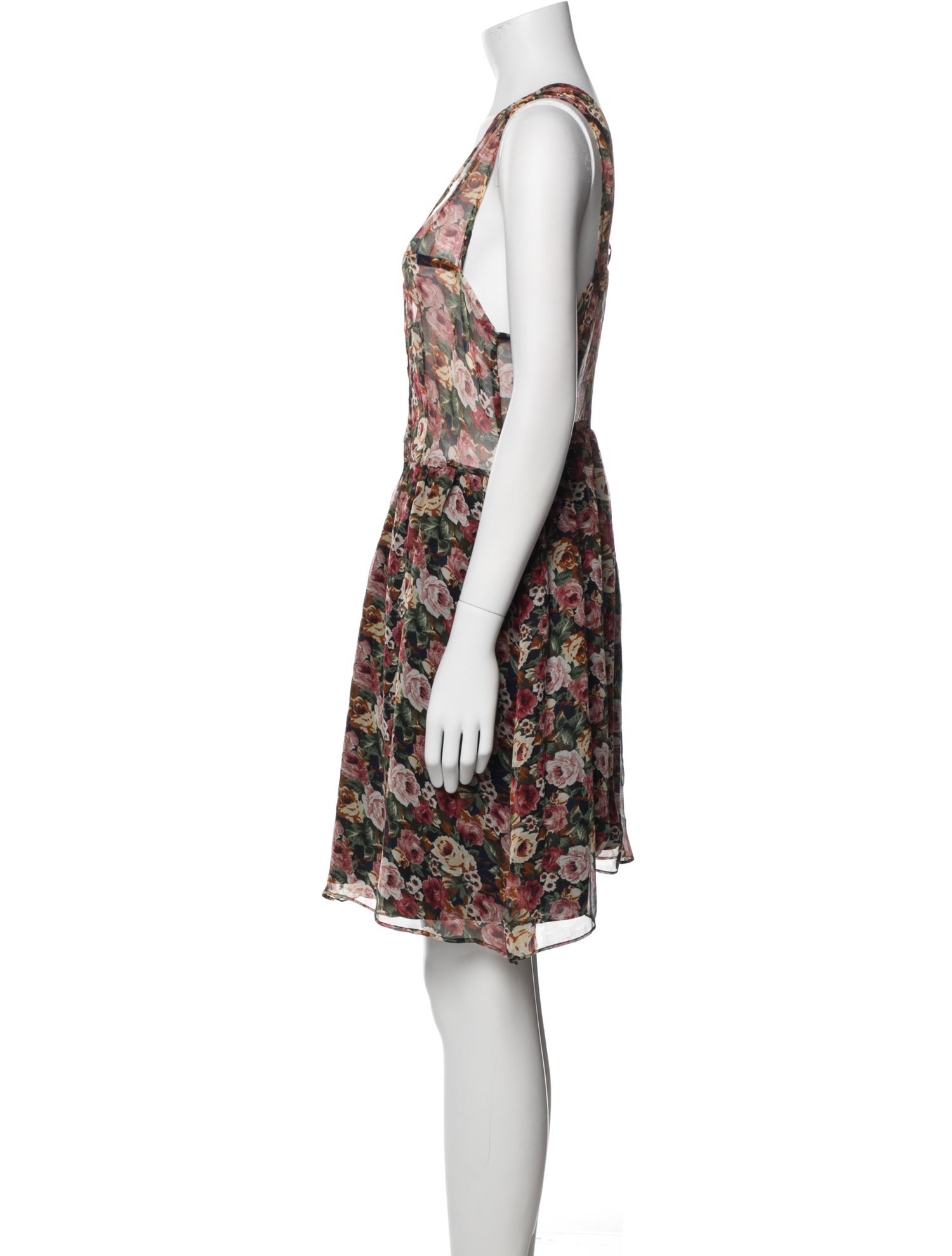 Reformation Silk Knee-Length Dress