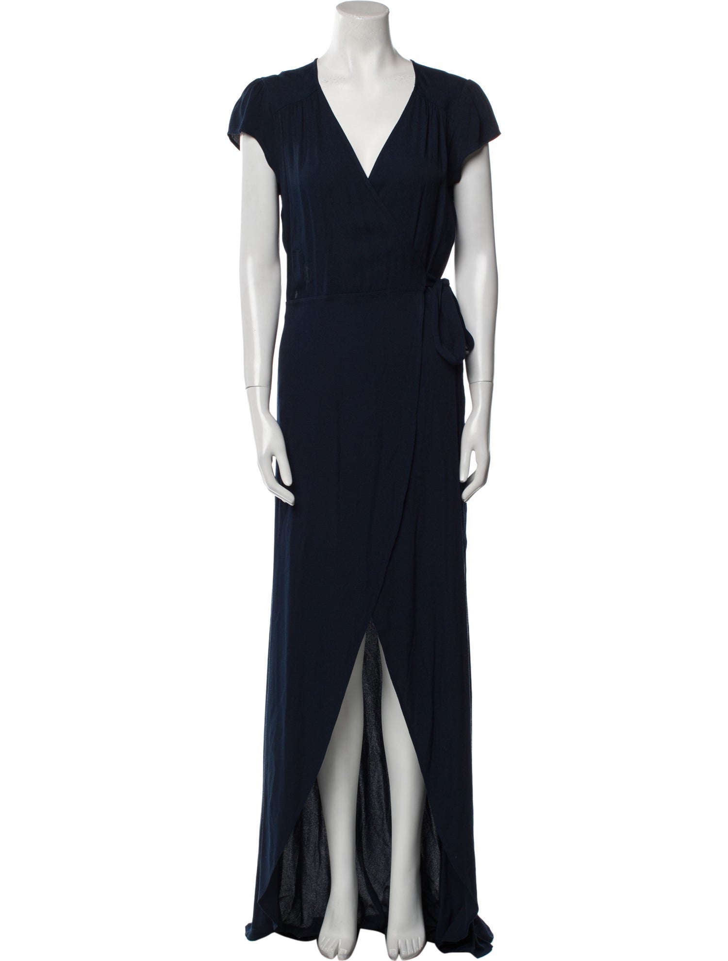 Reformation V-Neck Long Dress