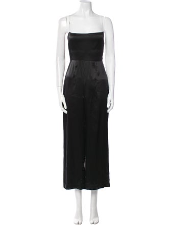 Reformation Silk Square Neckline Jumpsuit