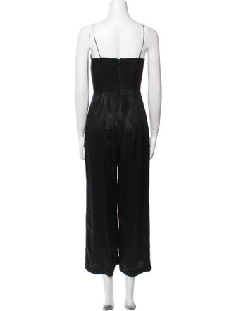 Reformation Silk Square Neckline Jumpsuit