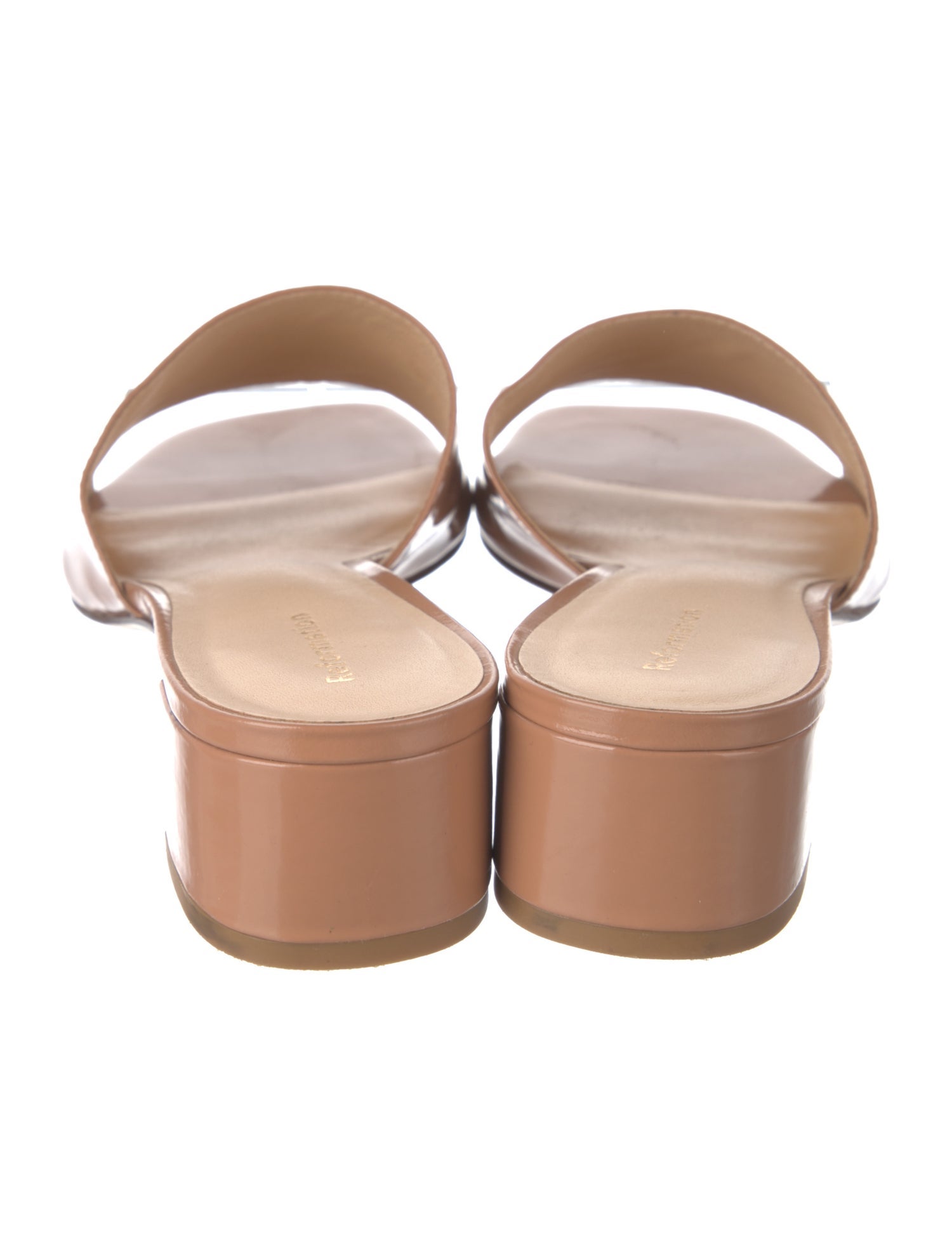 Reformation Patent Leather Slides