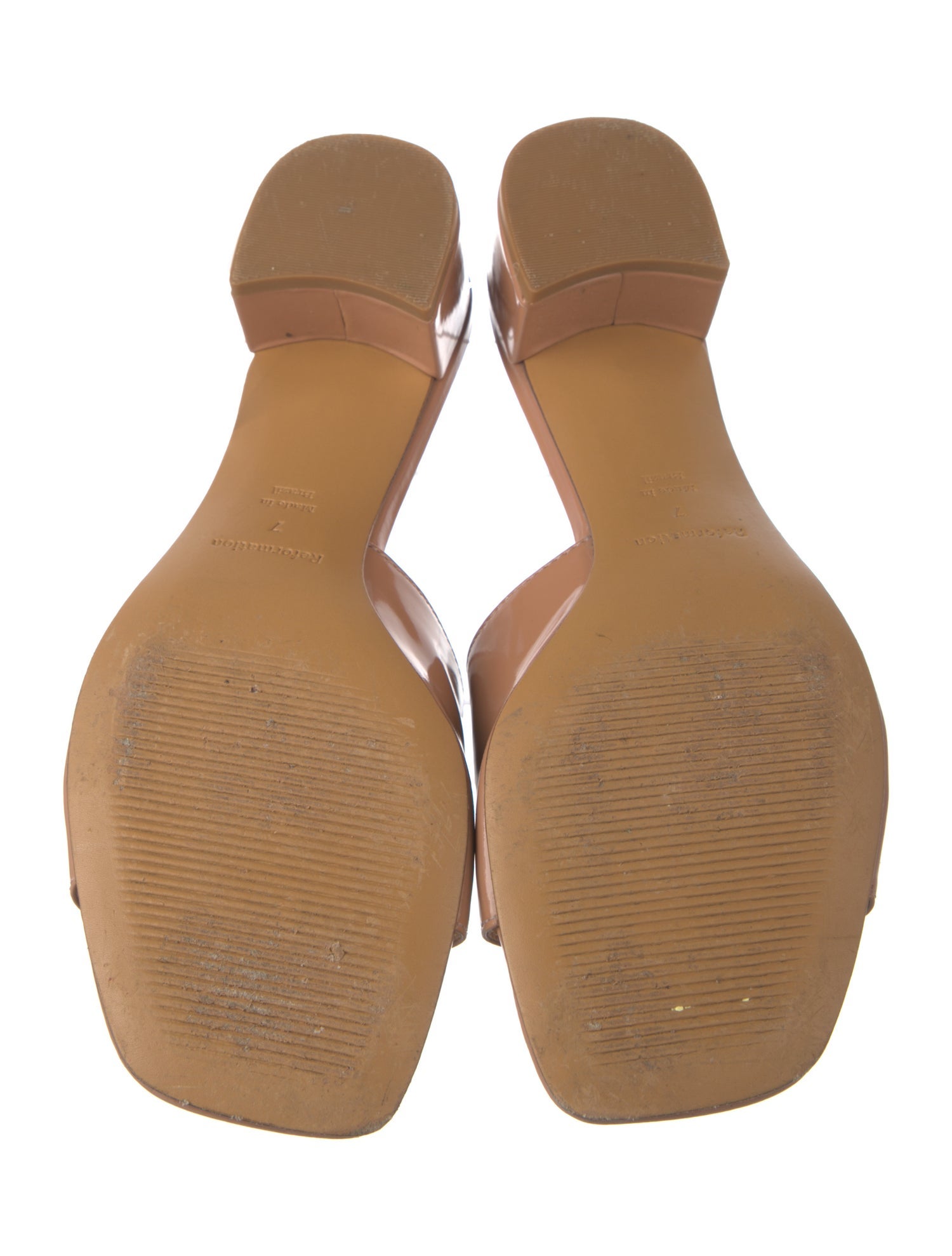 Reformation Patent Leather Slides