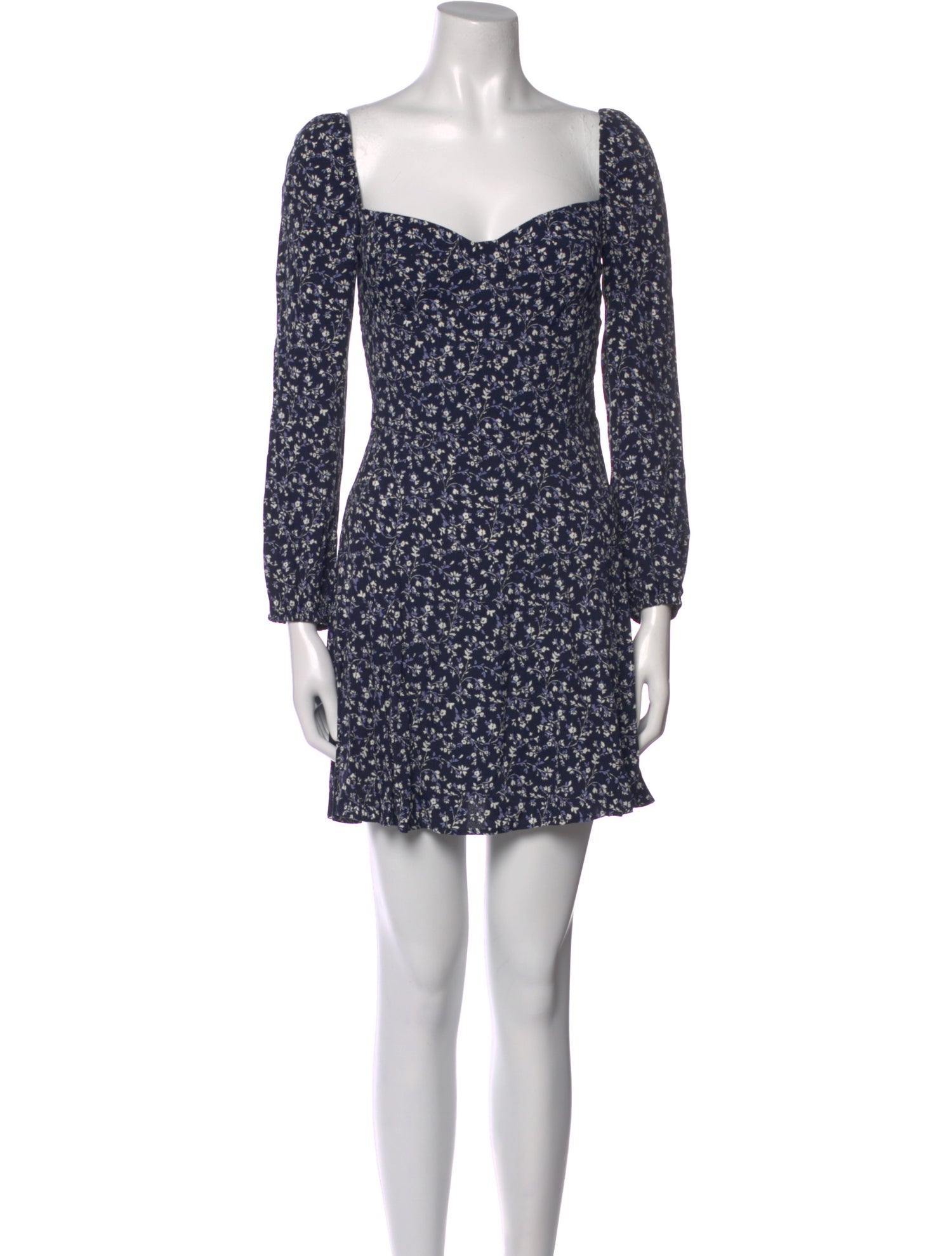 Reformation Floral Print Mini Dress