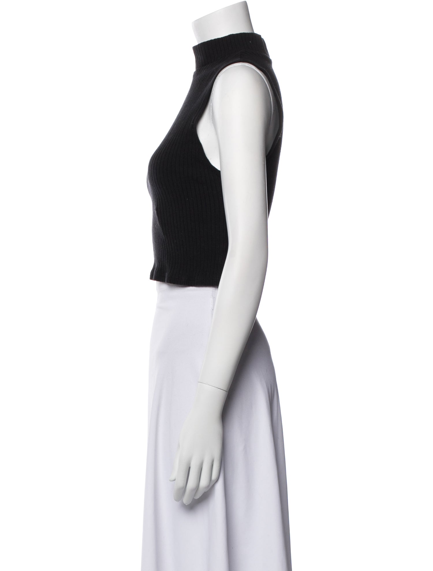 Reformation Turtleneck Sleeveless Crop Top