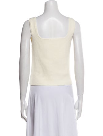 Reformation Square Neckline Sleeveless Crop Top