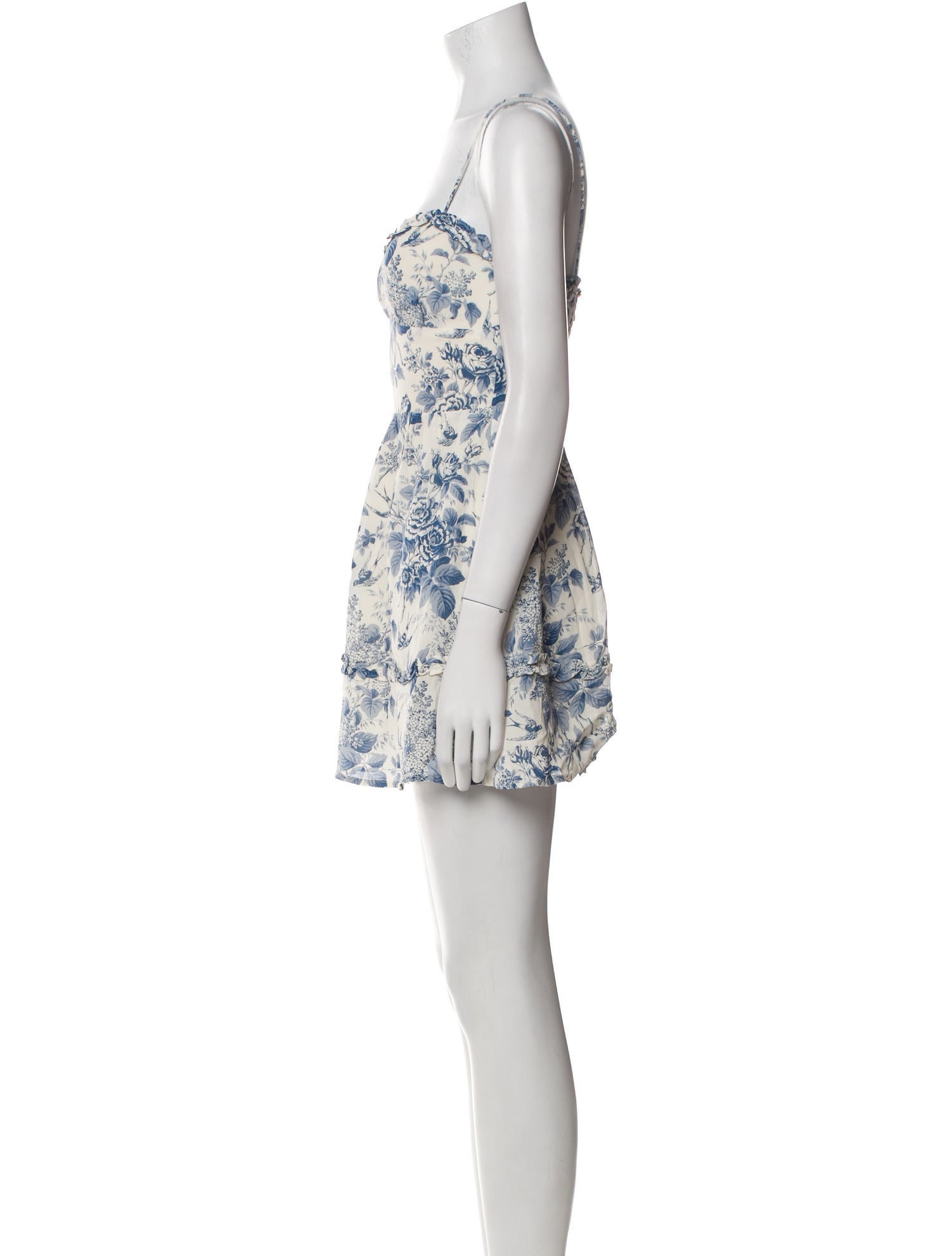 Reformation Floral Print Mini Dress