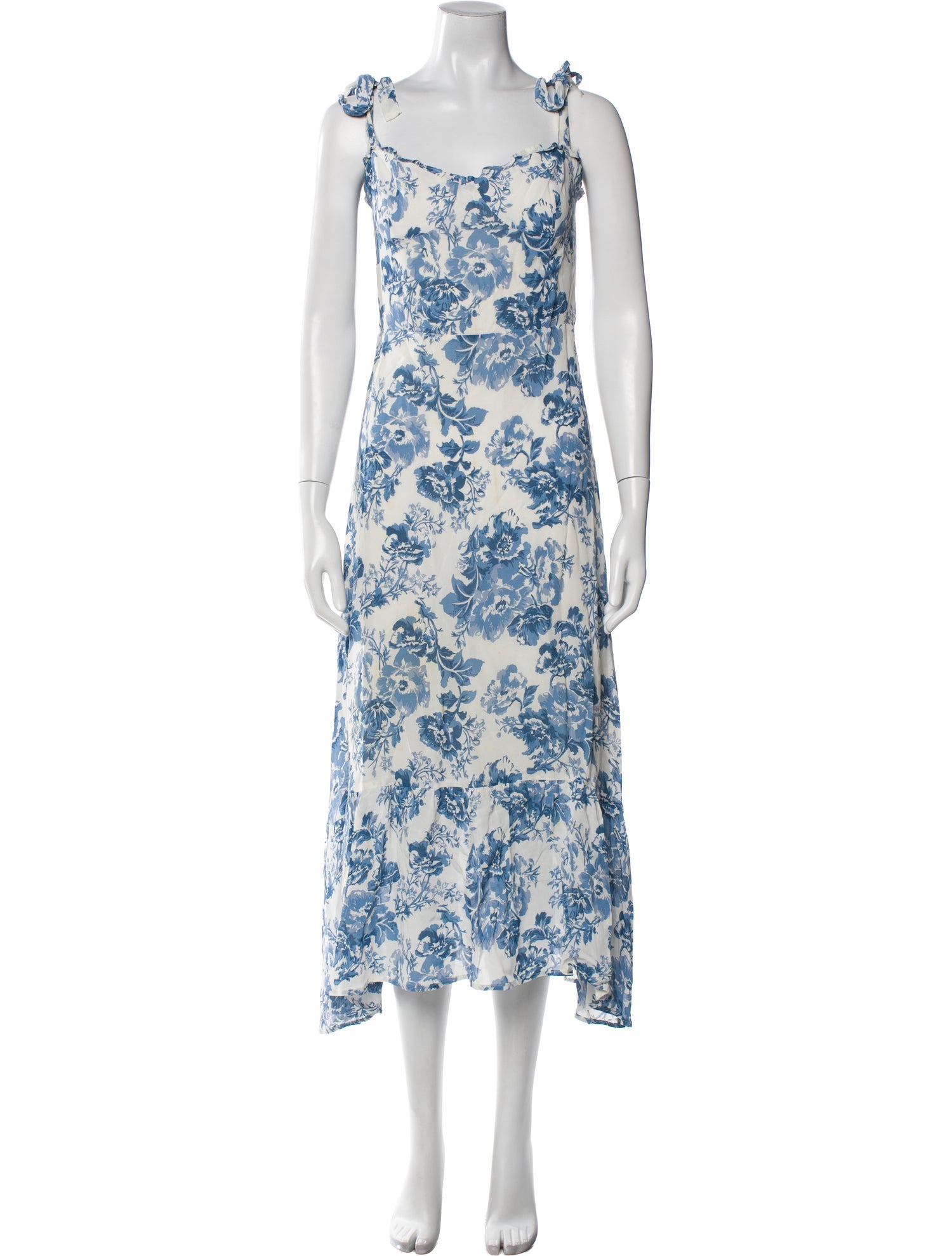 Reformation Floral Print Long Dress