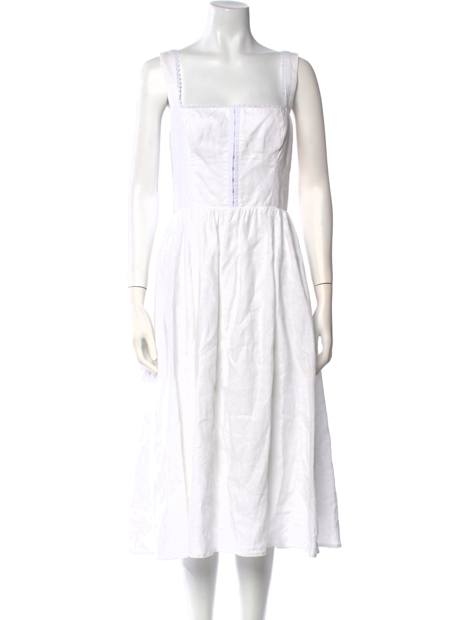 Reformation Linen Midi Length Dress