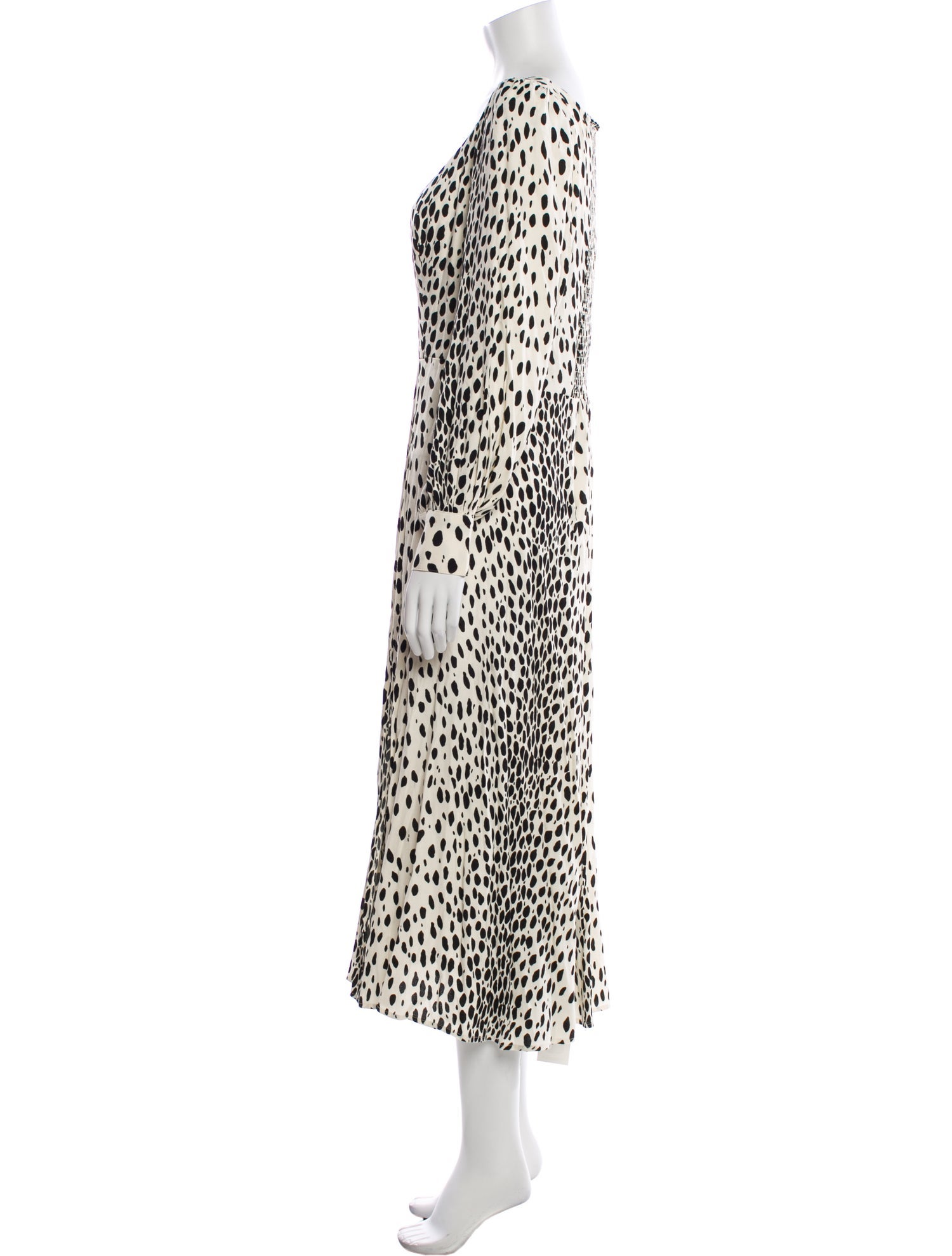Reformation Animal Print Long Dress