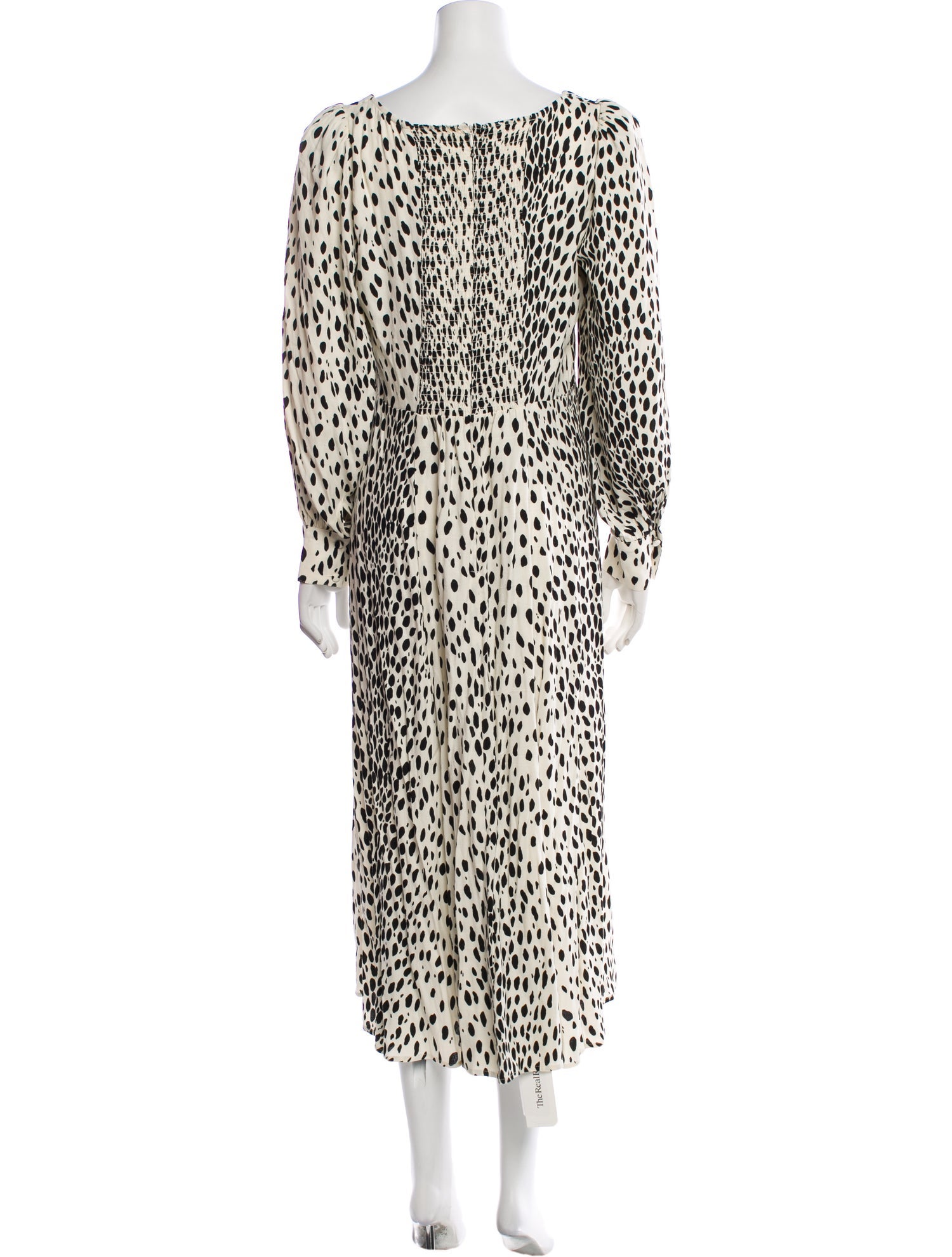 Reformation Animal Print Long Dress