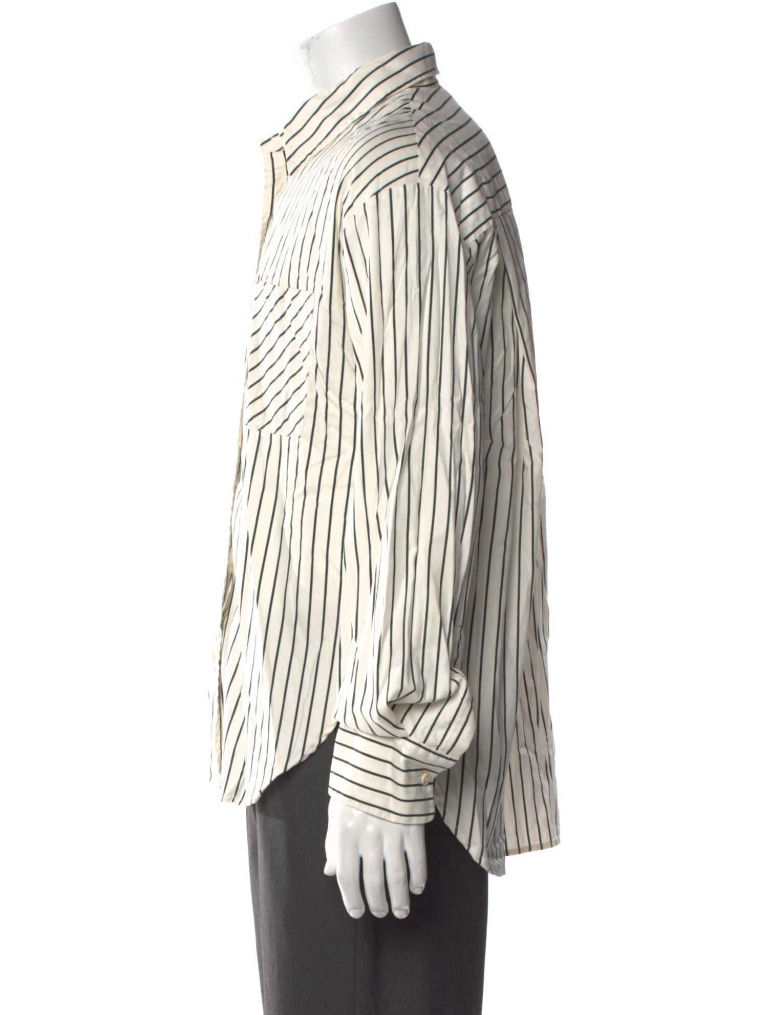Reformation Striped Long Sleeve Dress Shirt
