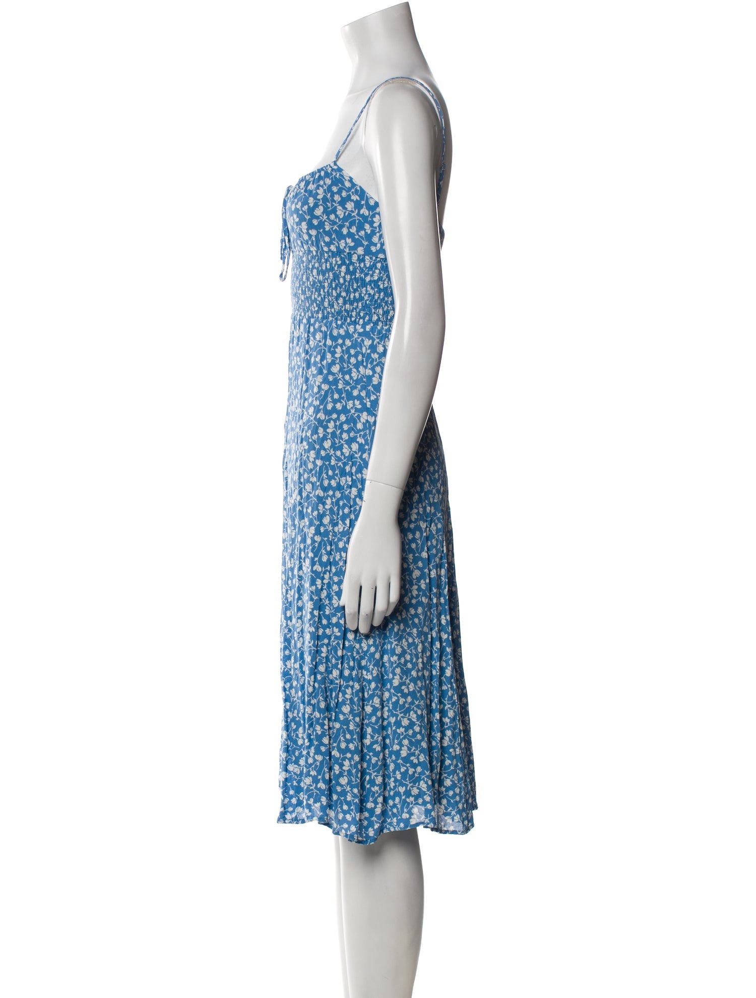 Reformation Floral Print Knee-Length Dress