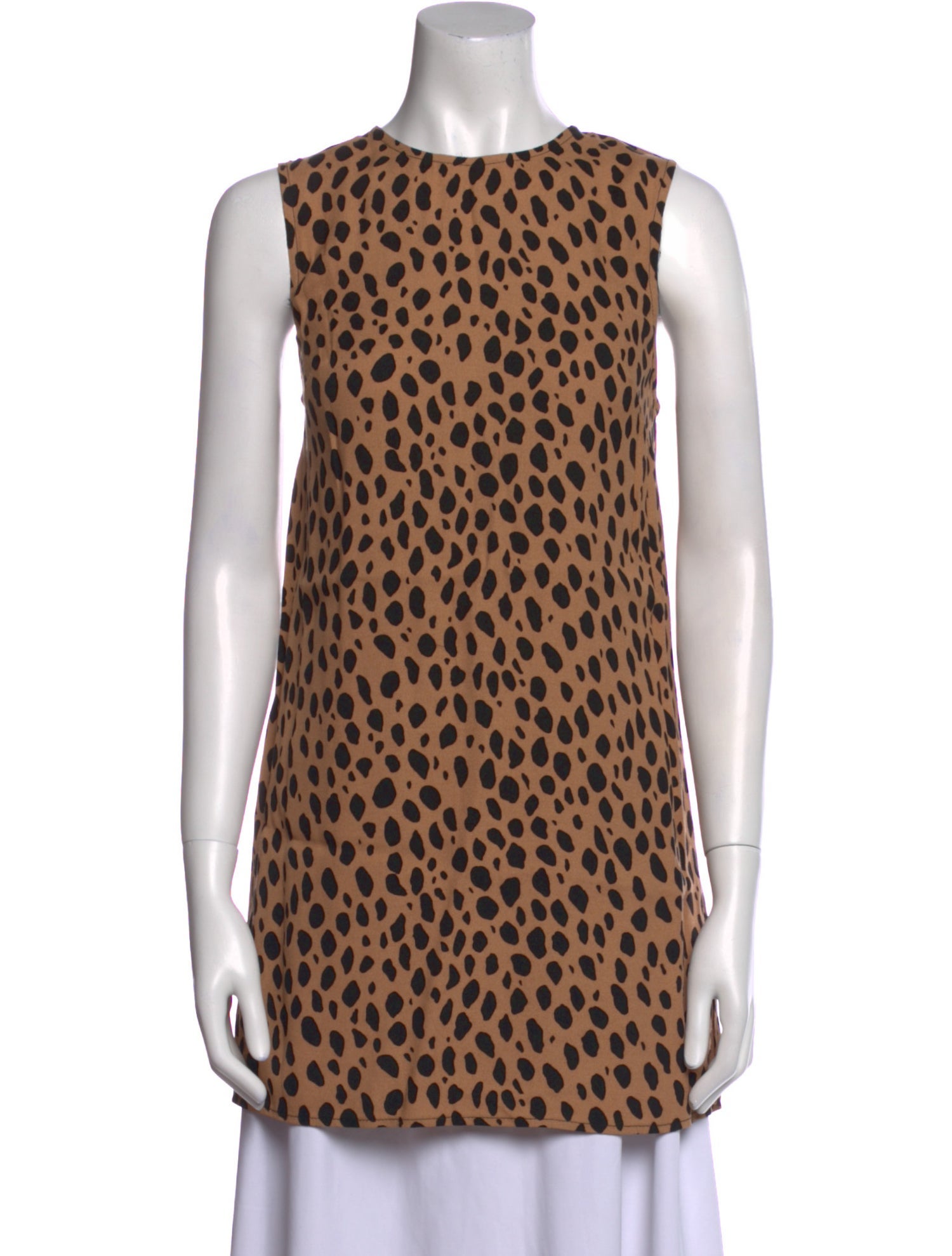 Reformation Animal Print Crew Neck Tunic