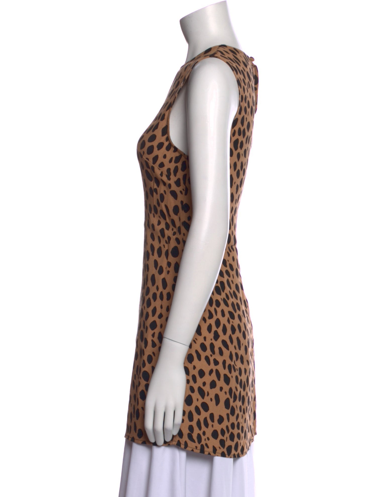 Reformation Animal Print Crew Neck Tunic