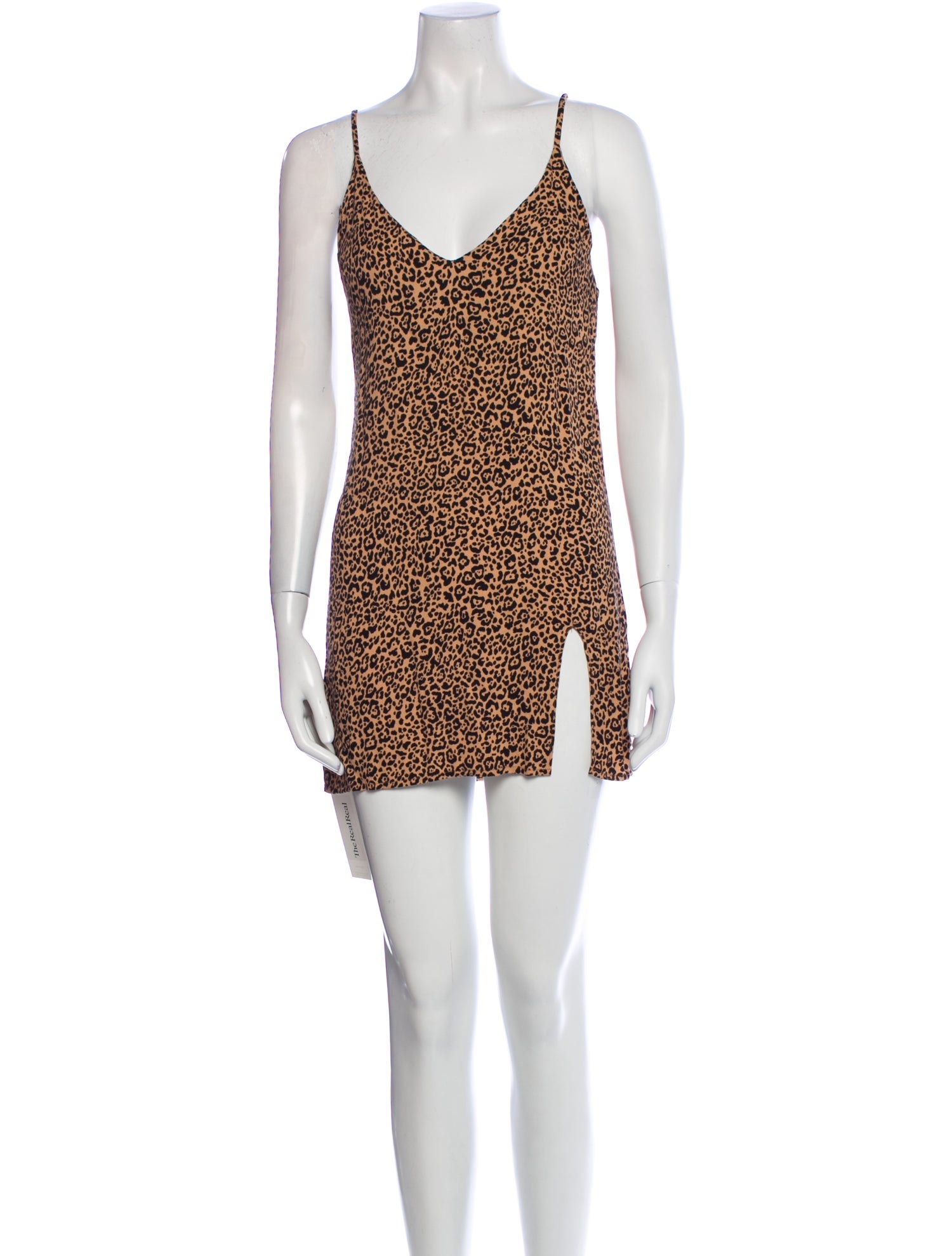 Reformation Animal Print Mini Dress