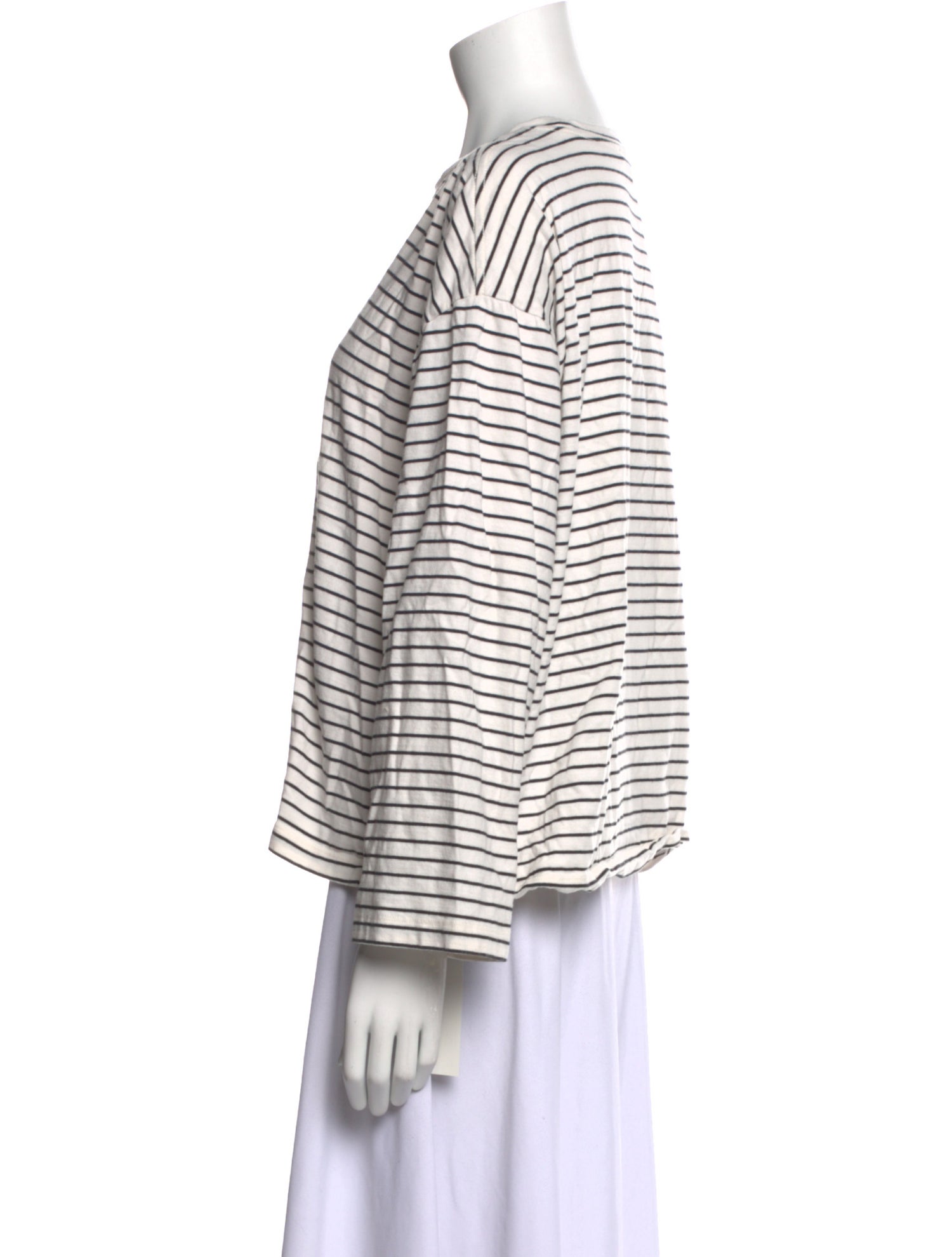 Reformation Striped Scoop Neck Top