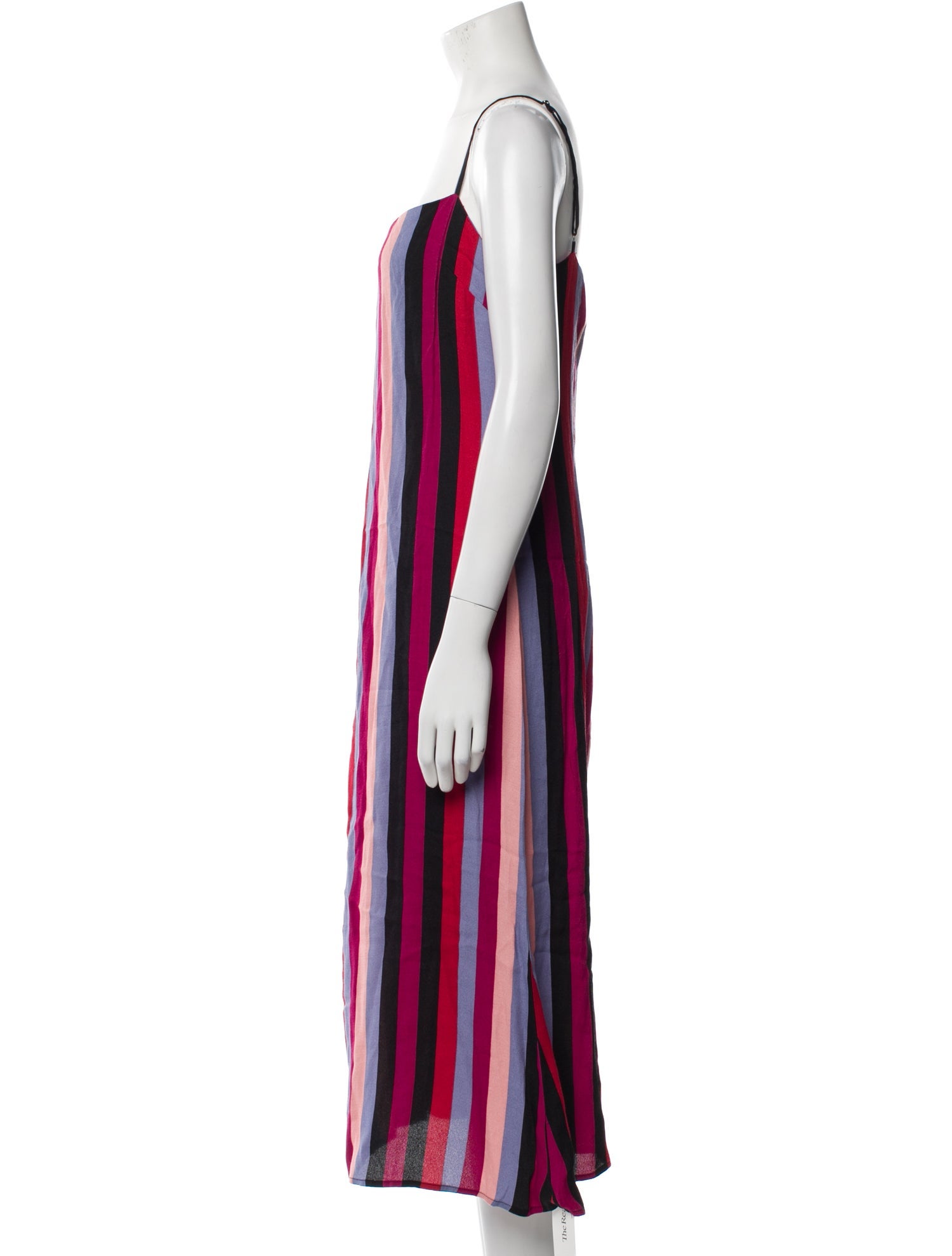 Reformation Striped Midi Length Dress