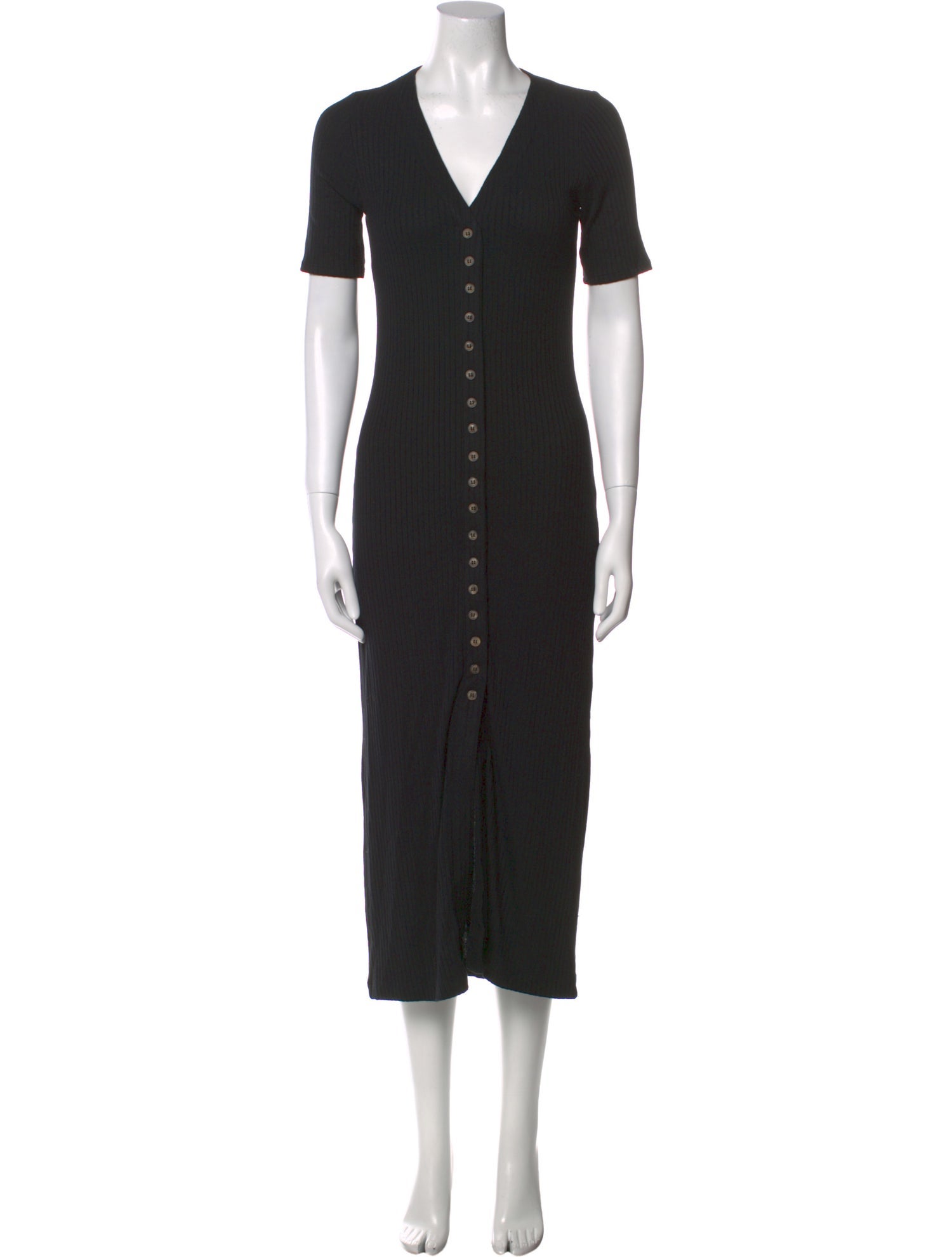 Reformation V-Neck Long Dress