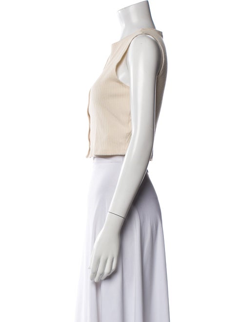 Reformation Crew Neck Sleeveless Crop Top