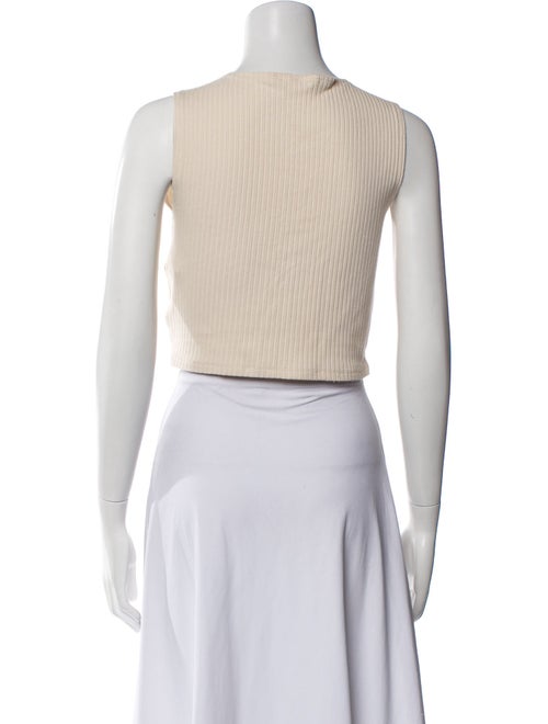 Reformation Crew Neck Sleeveless Crop Top