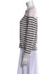 Reformation Cashmere Striped Sweatshirt