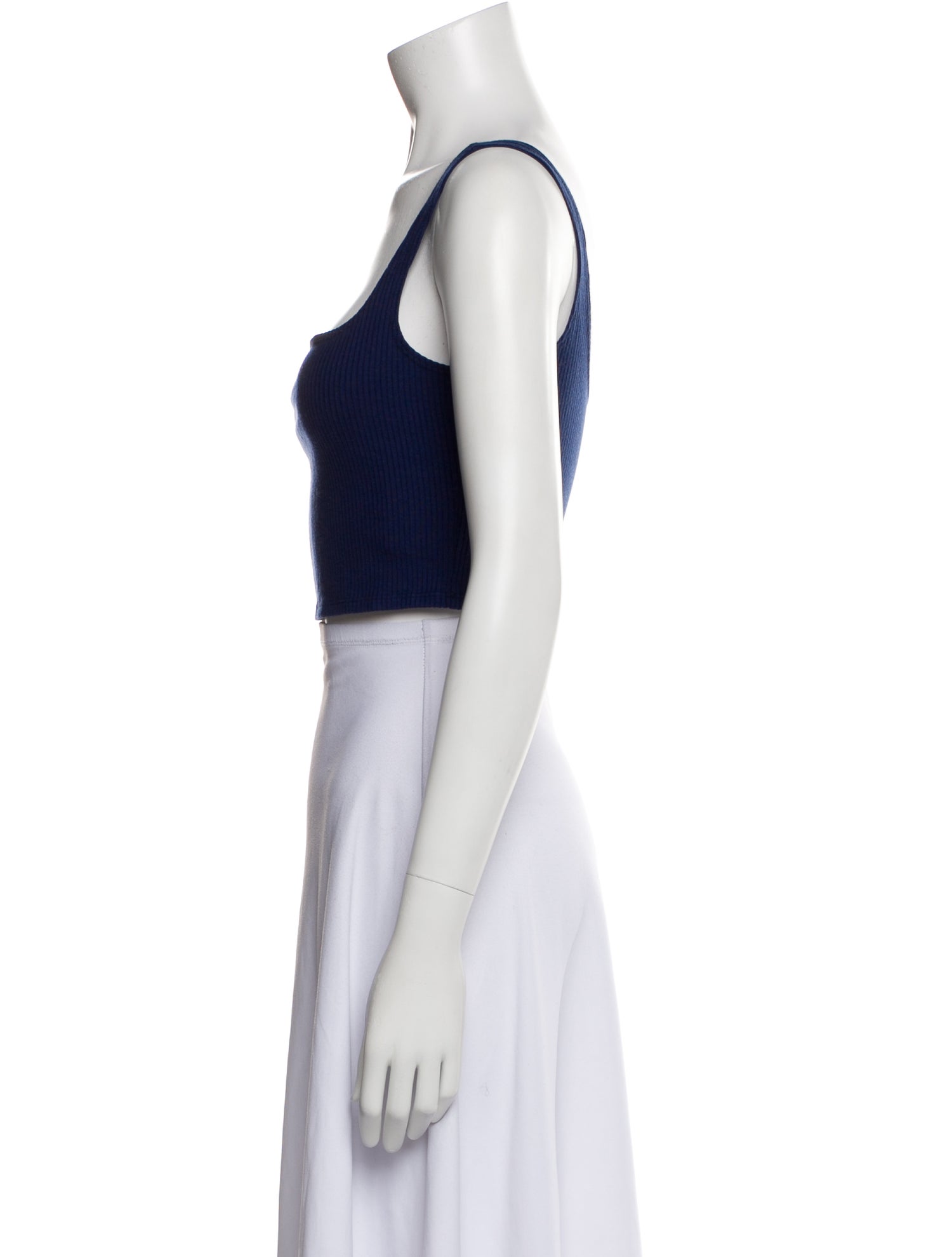 Reformation Square Neckline Sleeveless Crop Top