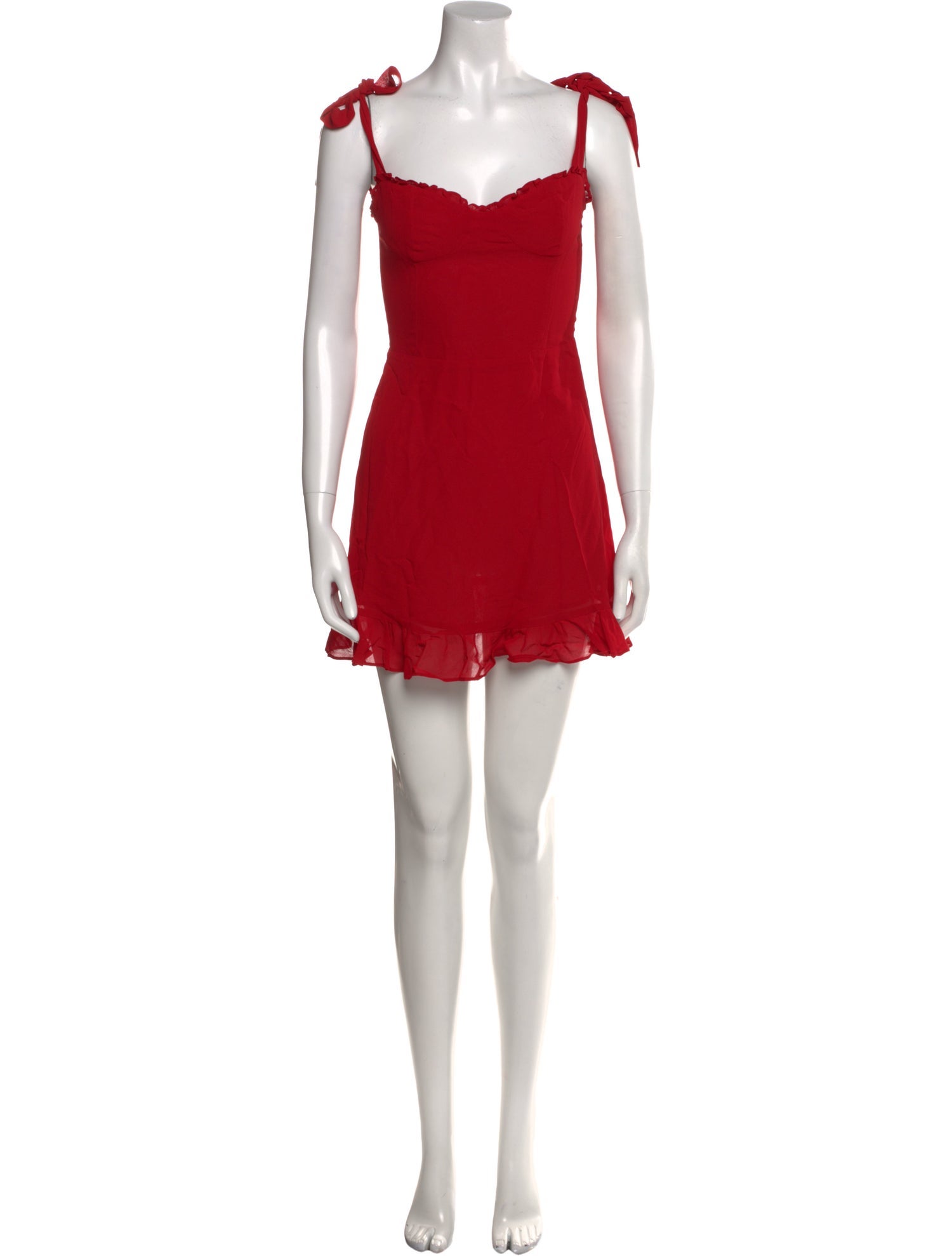 Reformation Square Neckline Mini Dress