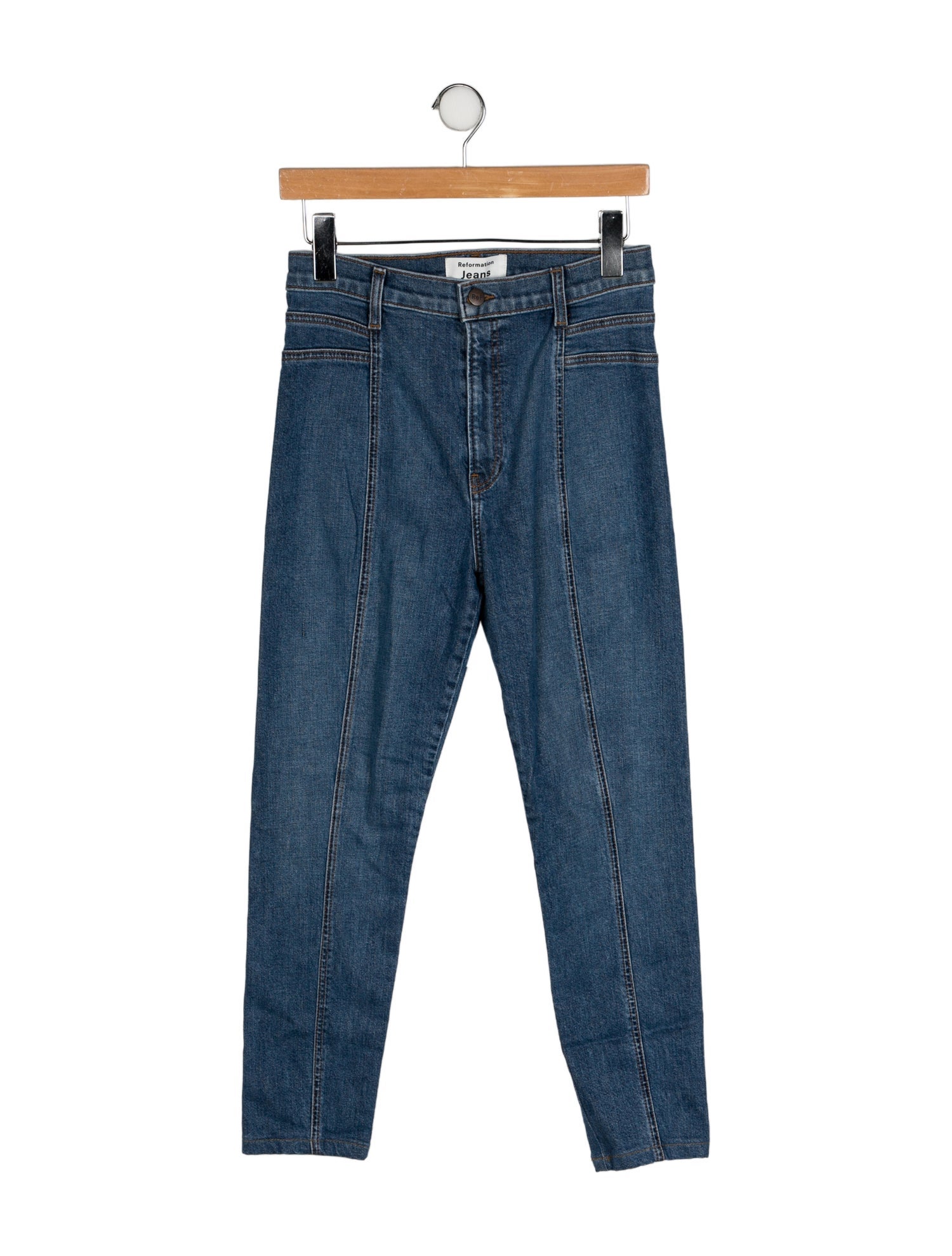 Reformation Mid-Rise Skinny Leg Jeans