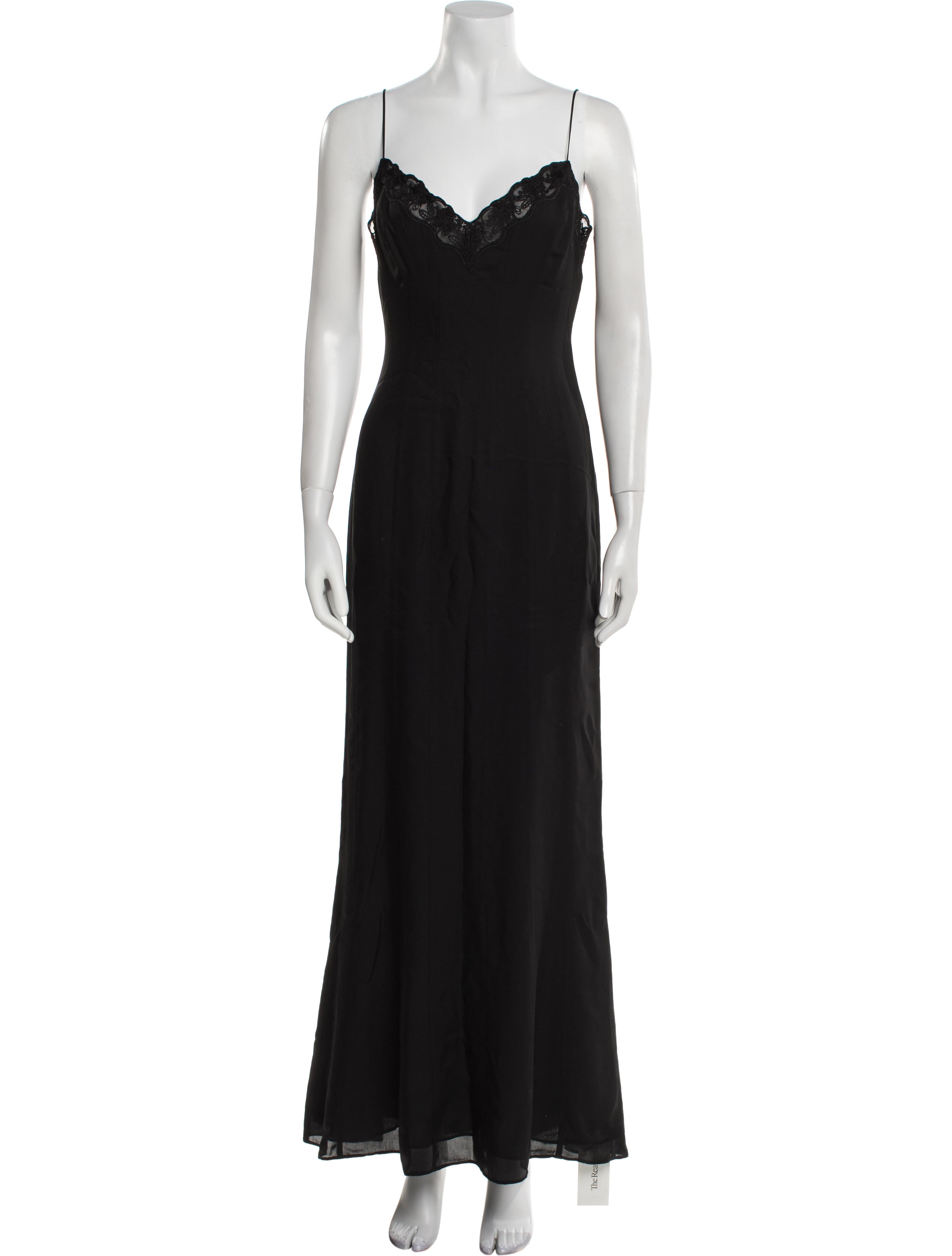 Reformation V-Neck Long Dress