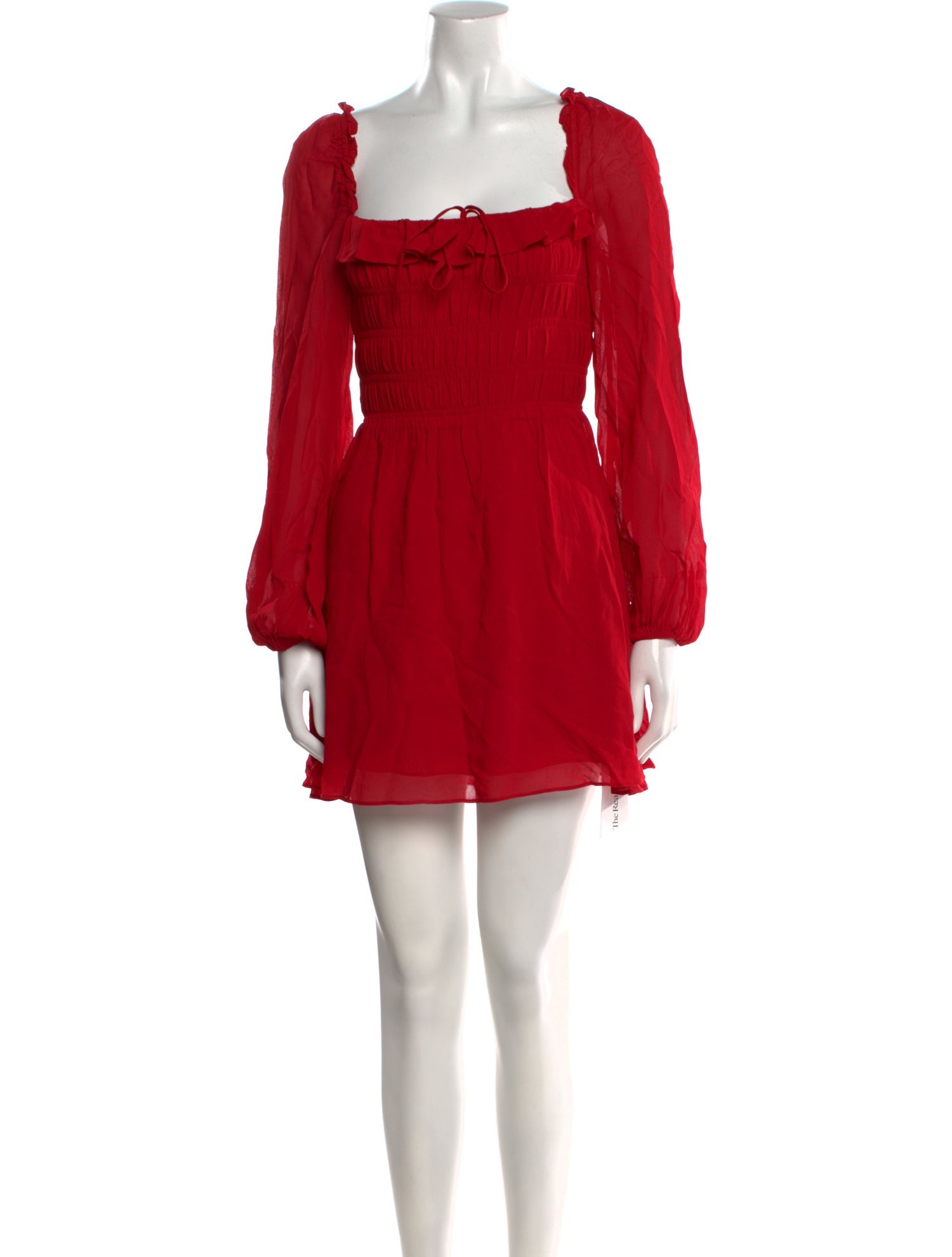 Reformation Square Neckline Mini Dress