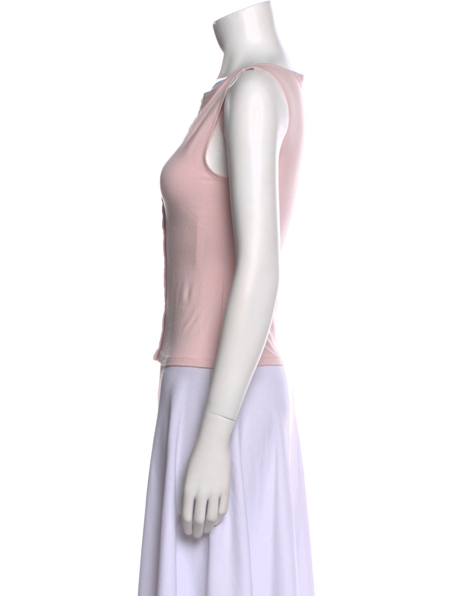 Reformation Bateau Neckline Sleeveless Crop Top