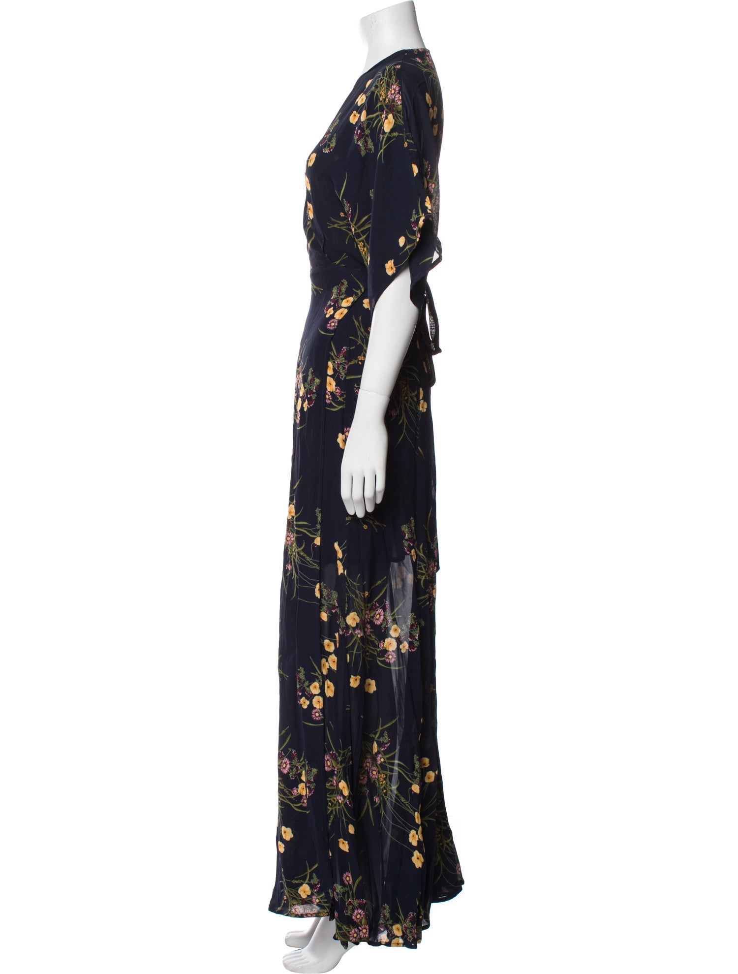 Reformation Floral Print Long Dress