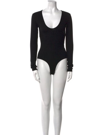 Reformation Scoop Neck Long Sleeve Bodysuit