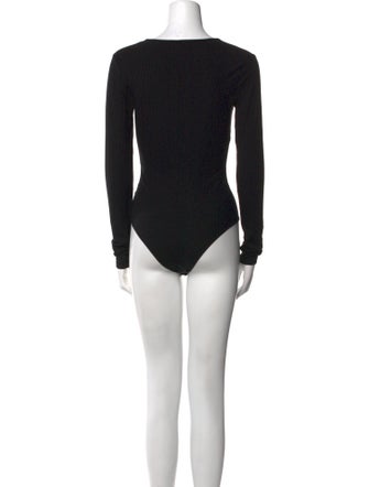 Reformation Scoop Neck Long Sleeve Bodysuit