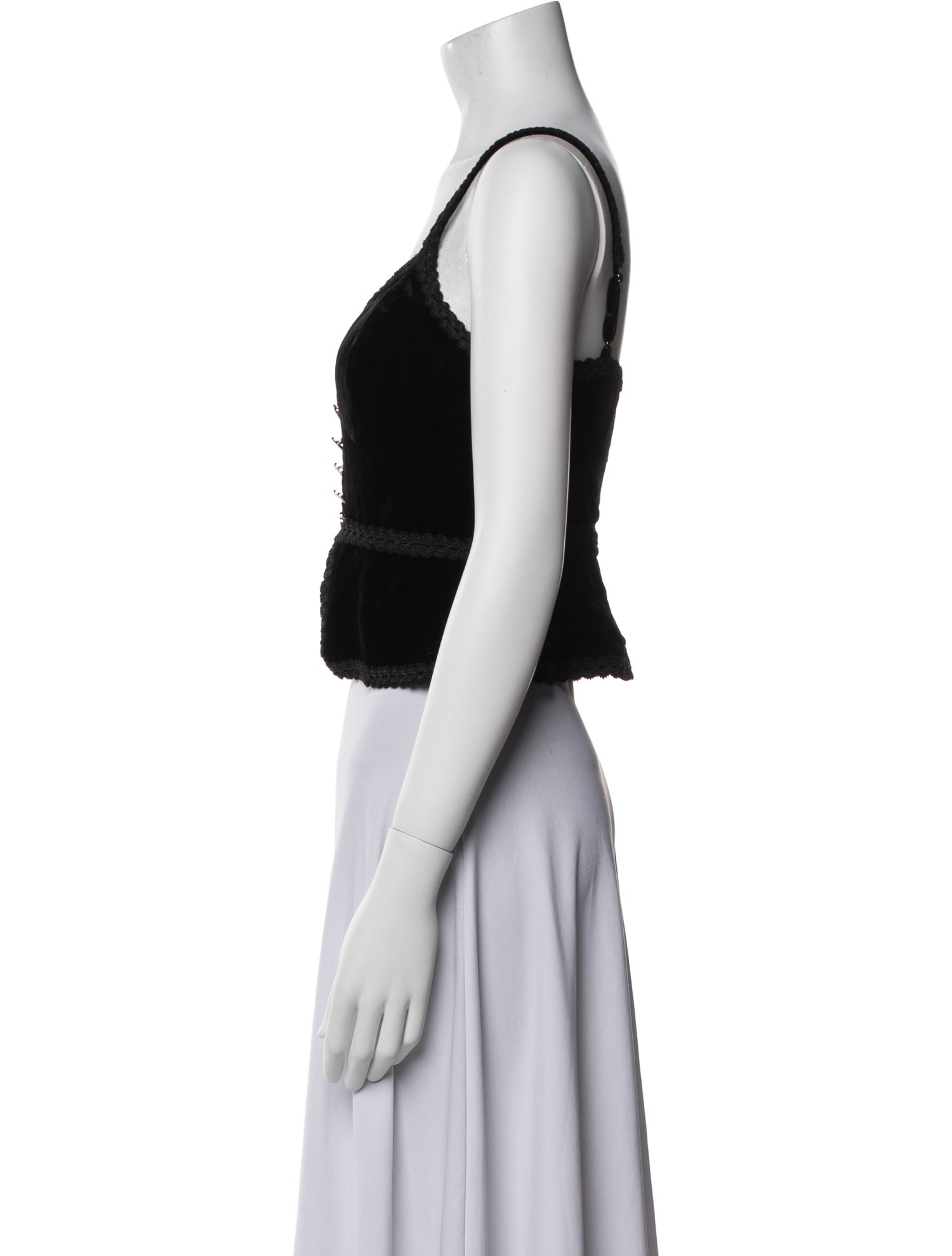 Reformation Square Neckline Sleeveless Crop Top