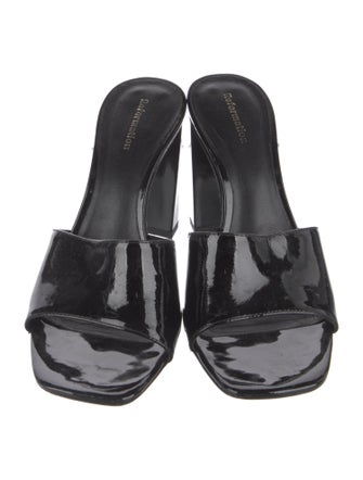 Reformation Patent Leather Slides