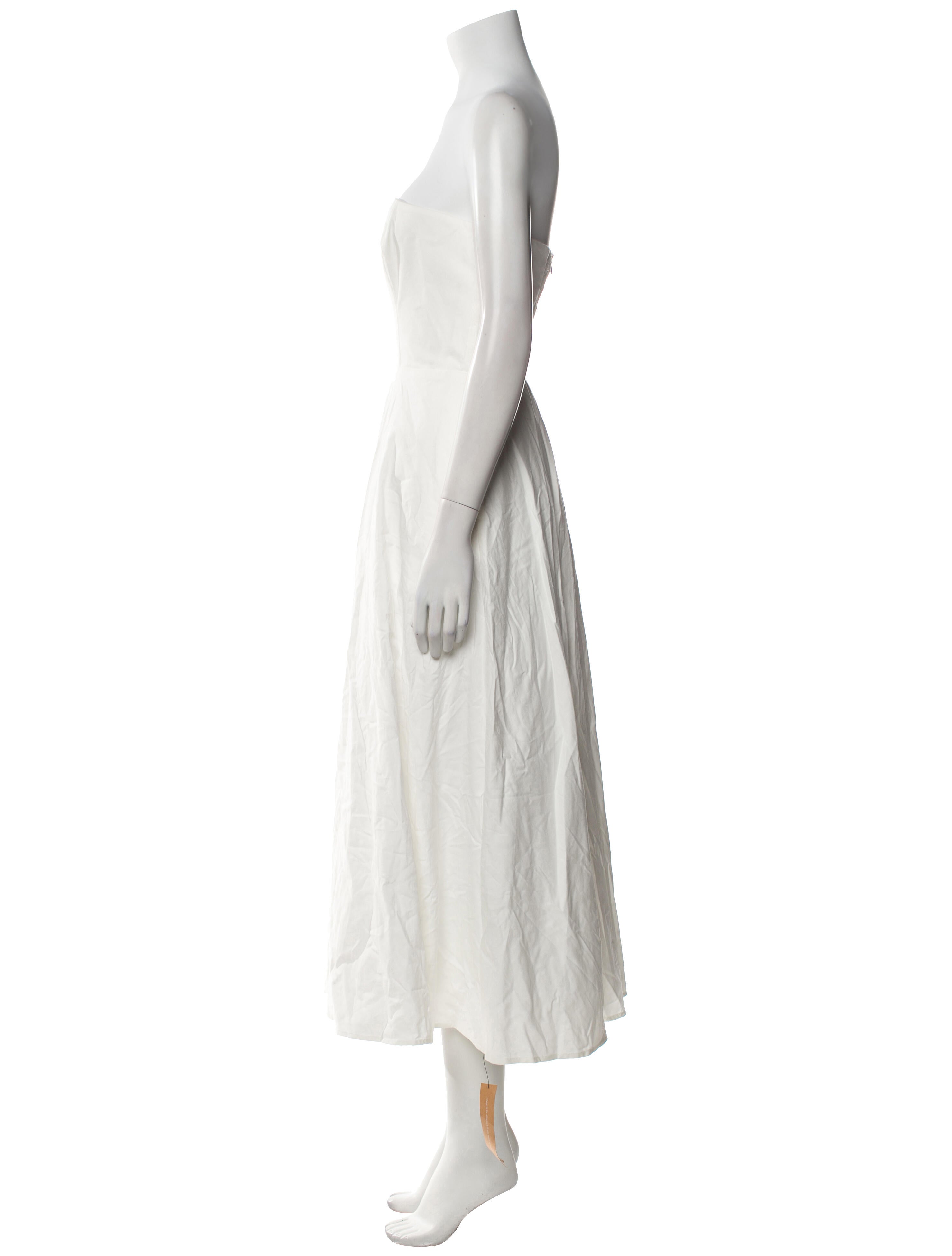 Reformation Strapless Midi Length Dress w/ Tags