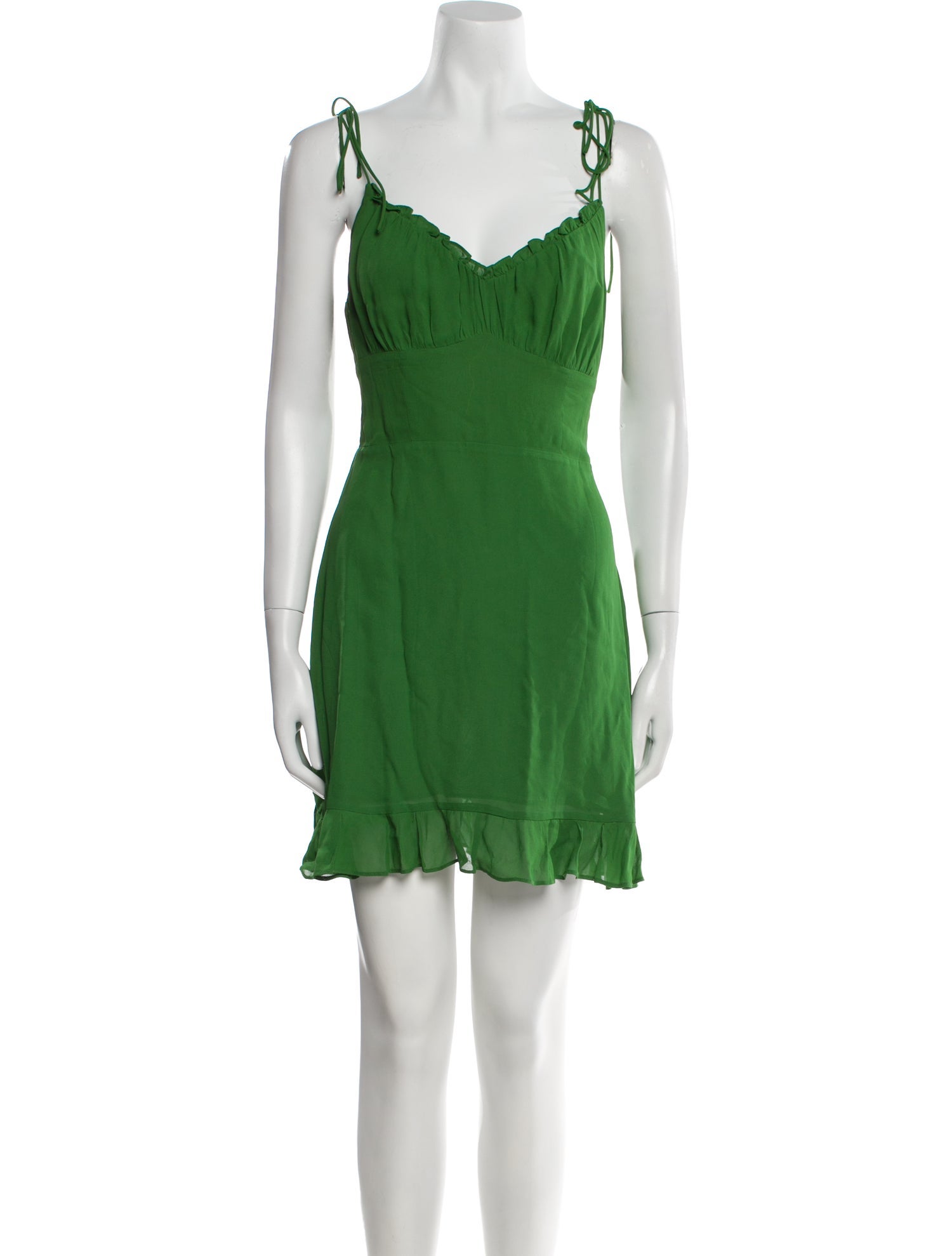 Reformation V-Neck Mini Dress