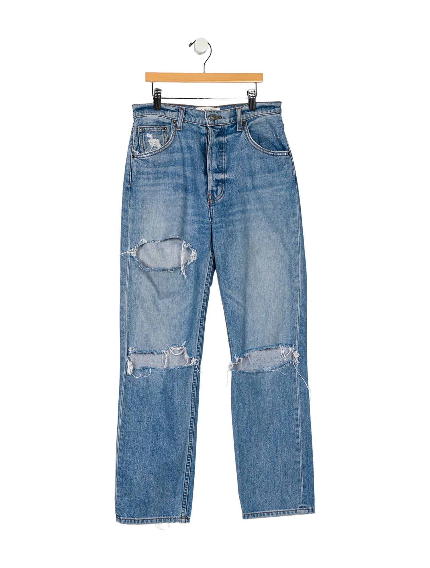 Reformation High-Rise Straight Leg Jeans